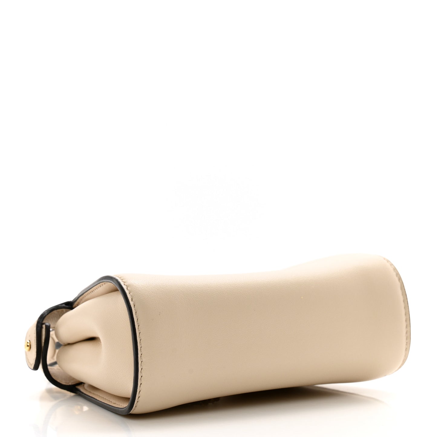 Camellia Nappa Nano Peekaboo Satchel White