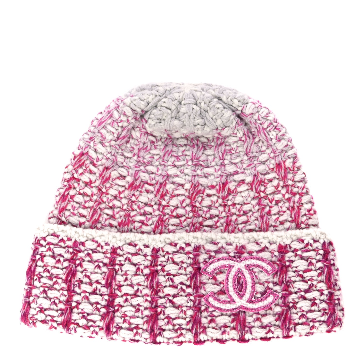 Chanel Cashmere CC Beanie Hat Pink Beige 894922 – FASHIONPHILE