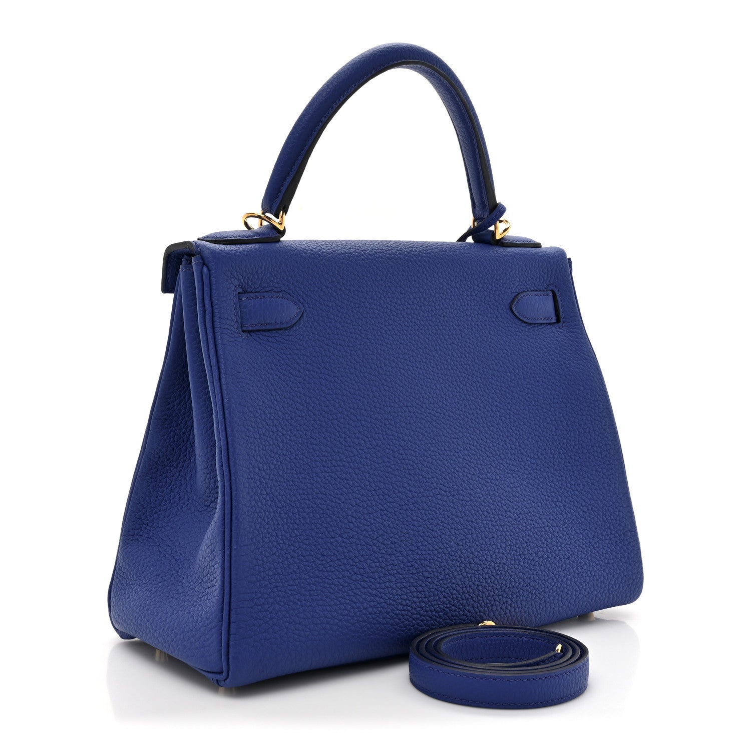 Hermes Togo Kelly Retourne 28 Bleu Royal 3 of 11