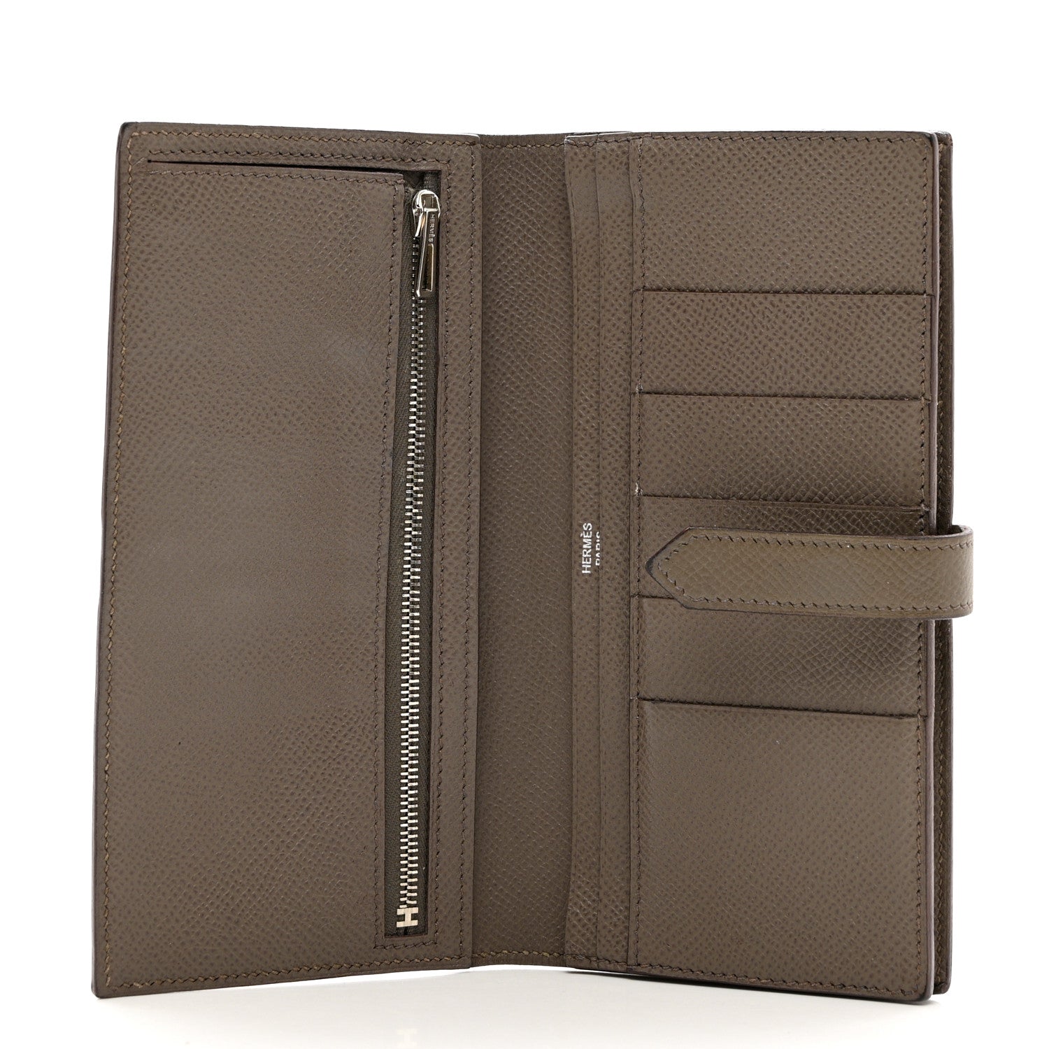Hermes Epsom Bearn Gusset Wallet Etoupe 5 of 8