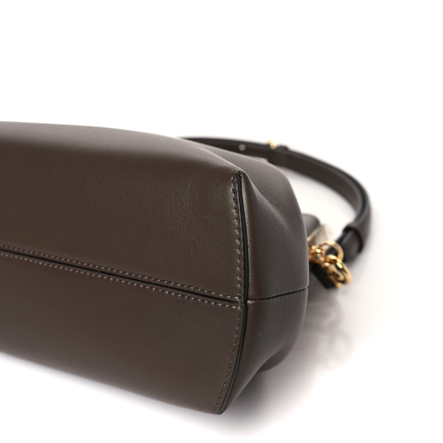 Shiny Nappa Midi Fendi First Dark Coffee