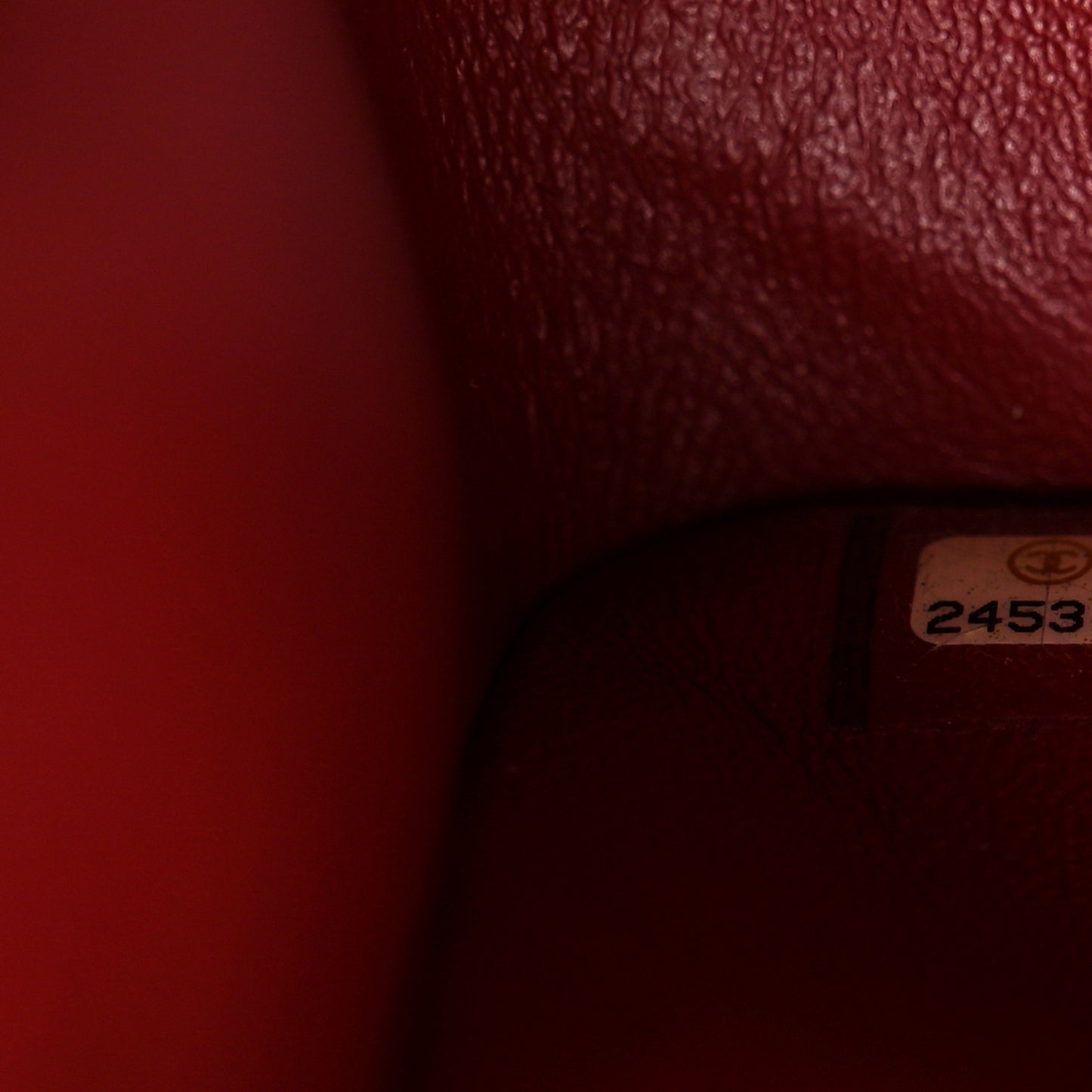Caviar Quilted Jumbo Double Flap Dark Red