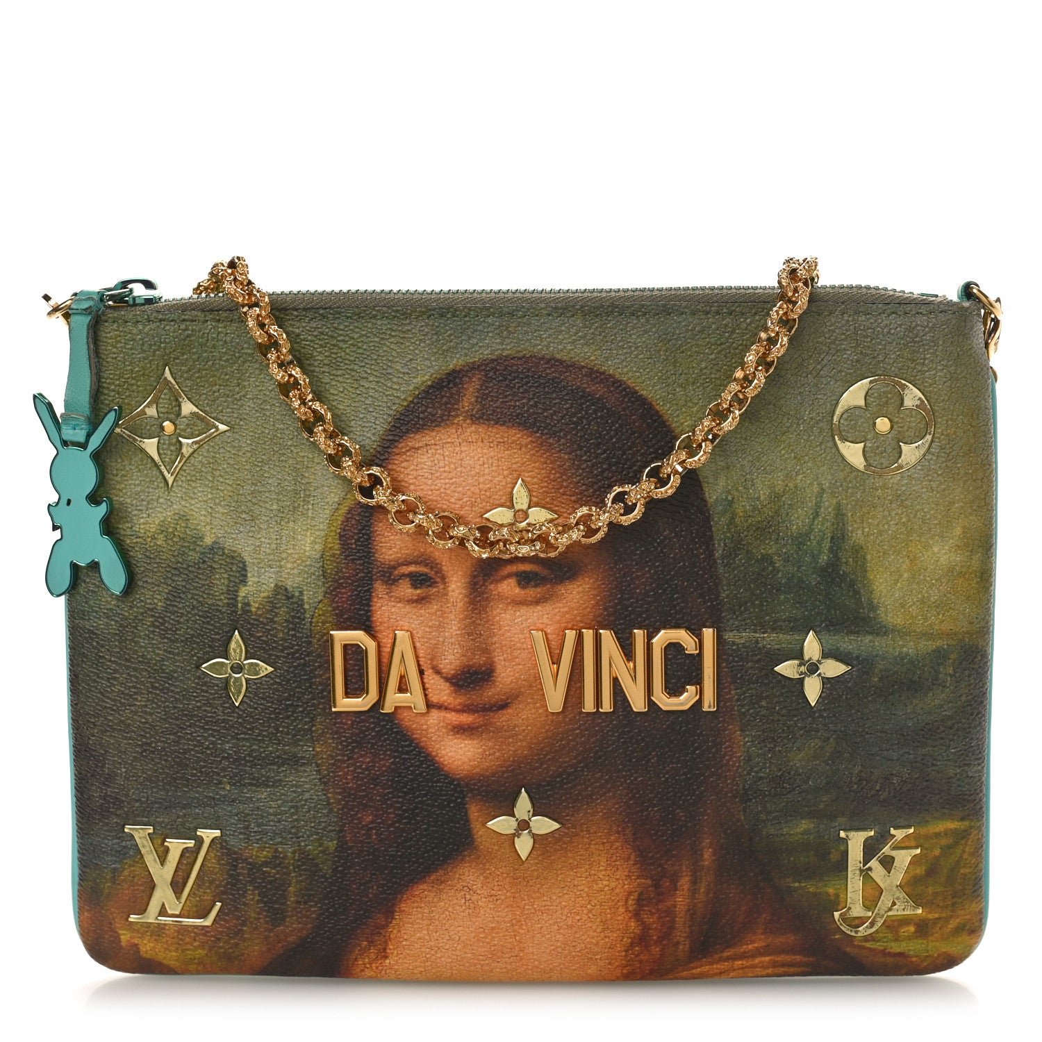 Louis Vuitton Masters Da Vinci Pochette Clutch Vert D’eau 1 of 12