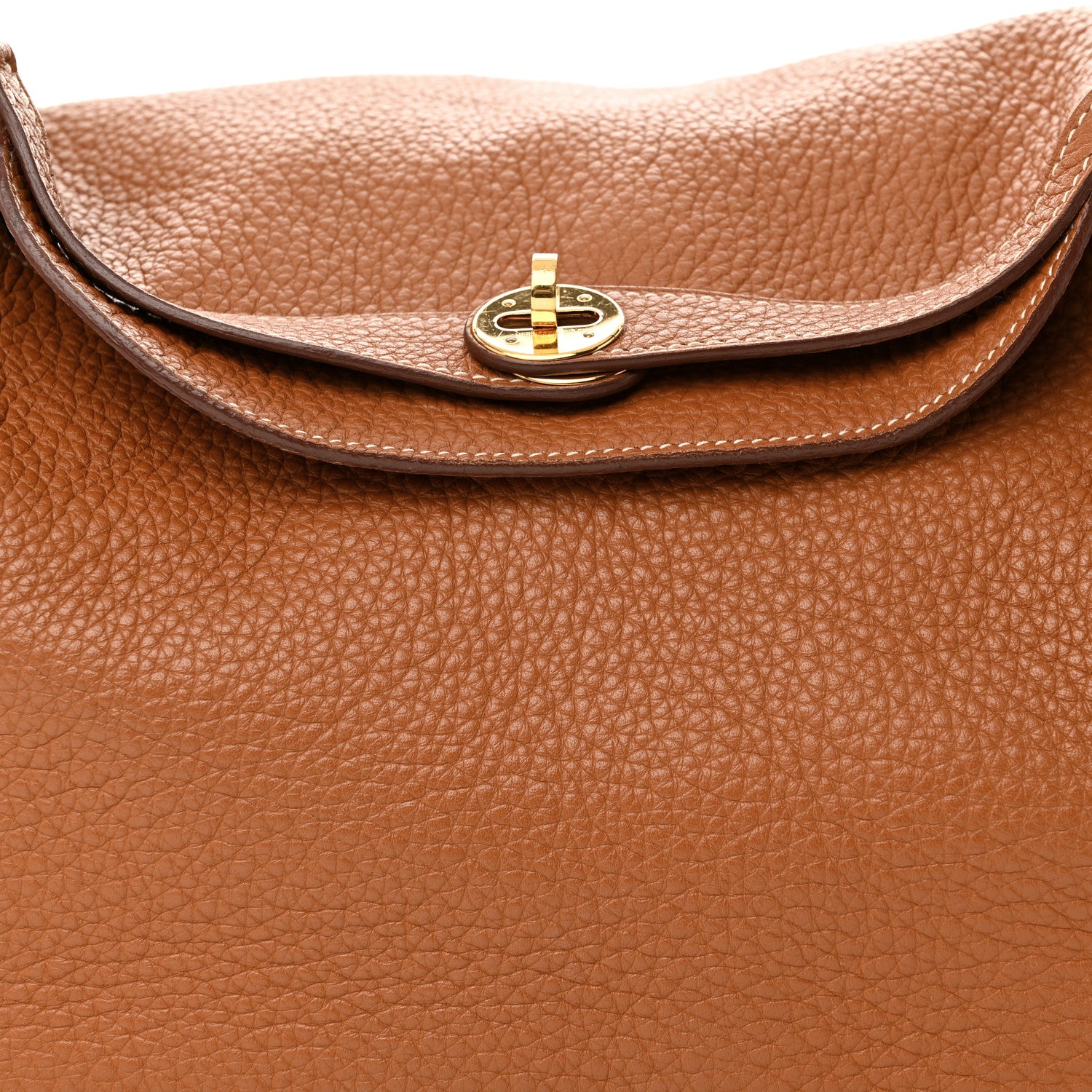 Hermes Taurillon Clemence Lindy 30 Gold 8 of 14