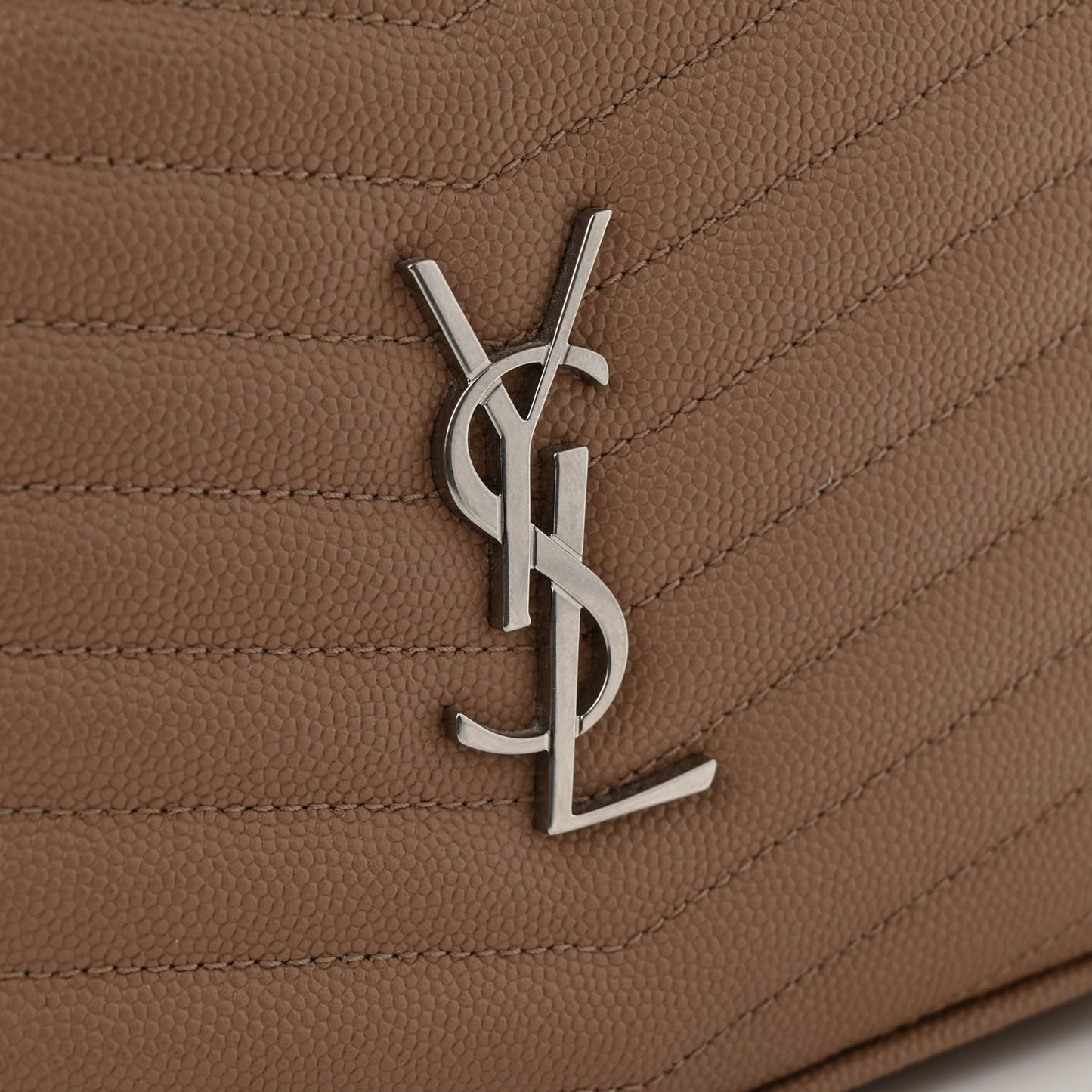 Grain De Poudre Matelasse Monogram Mini Lou Camera Bag Gold Sand