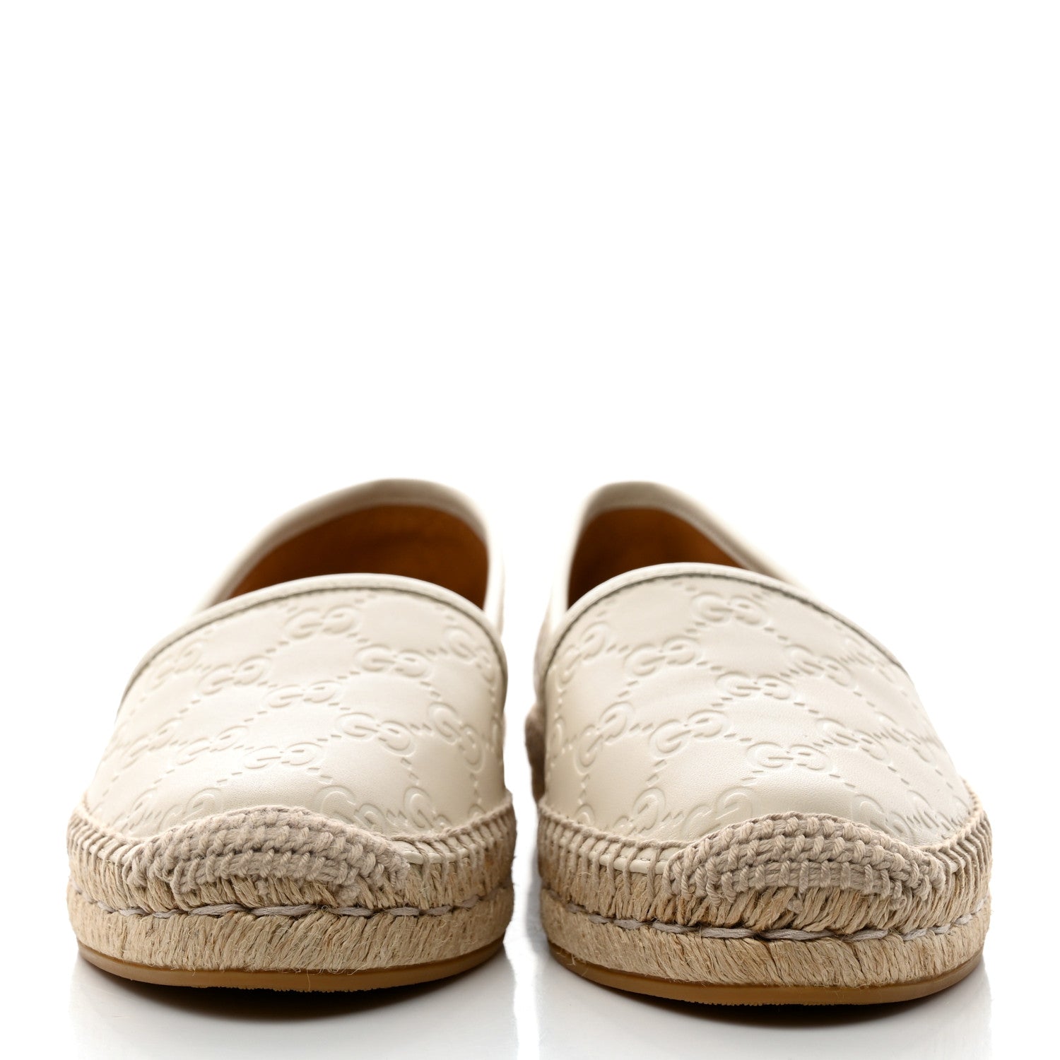 Gucci Guccissima Signature Espadrilles 37.5 Mystic White 2 of 9