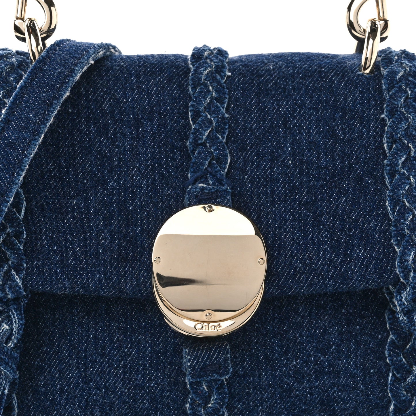 Denim Mini Penelope Soft Shoulder Bag Blue