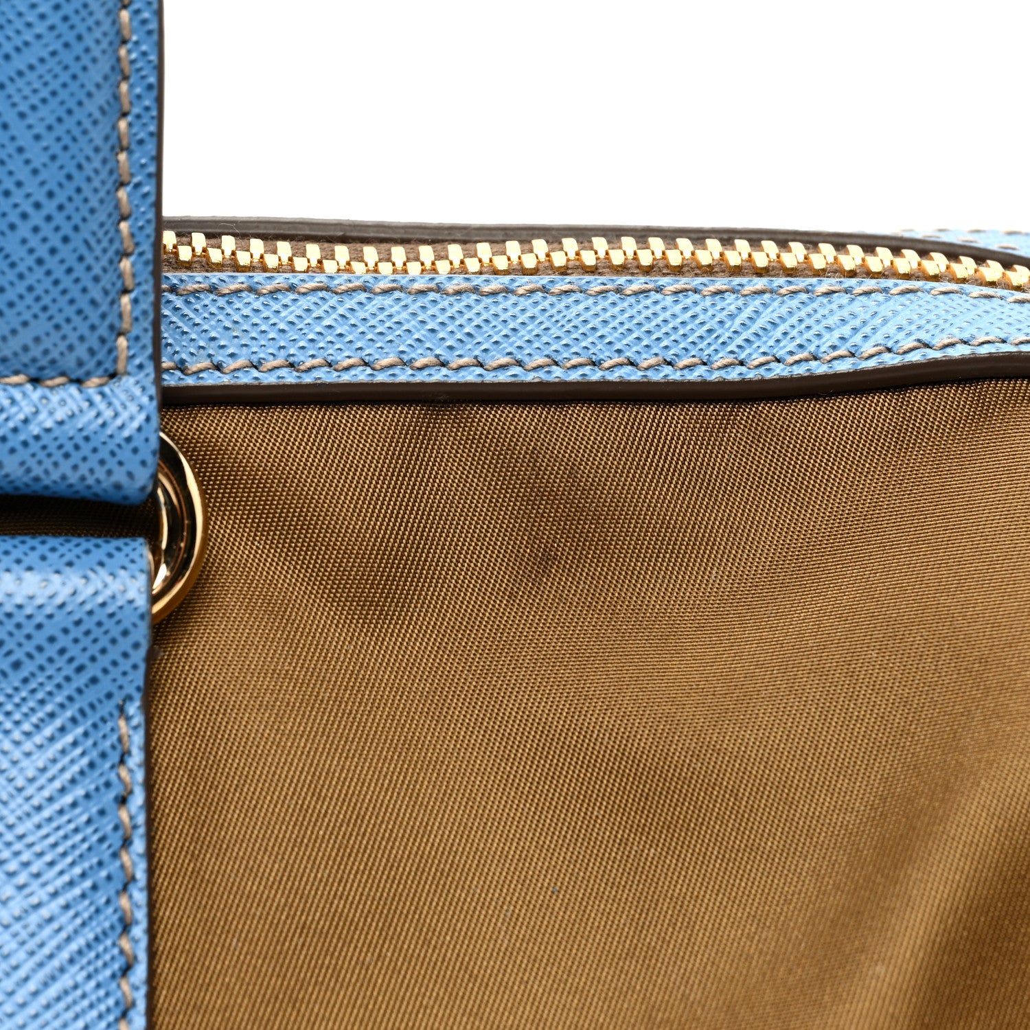 Prada Re-Nylon Saffiano Medium Re-Edition 1978 Top Handle Bag Sughero Wave 11 of 11