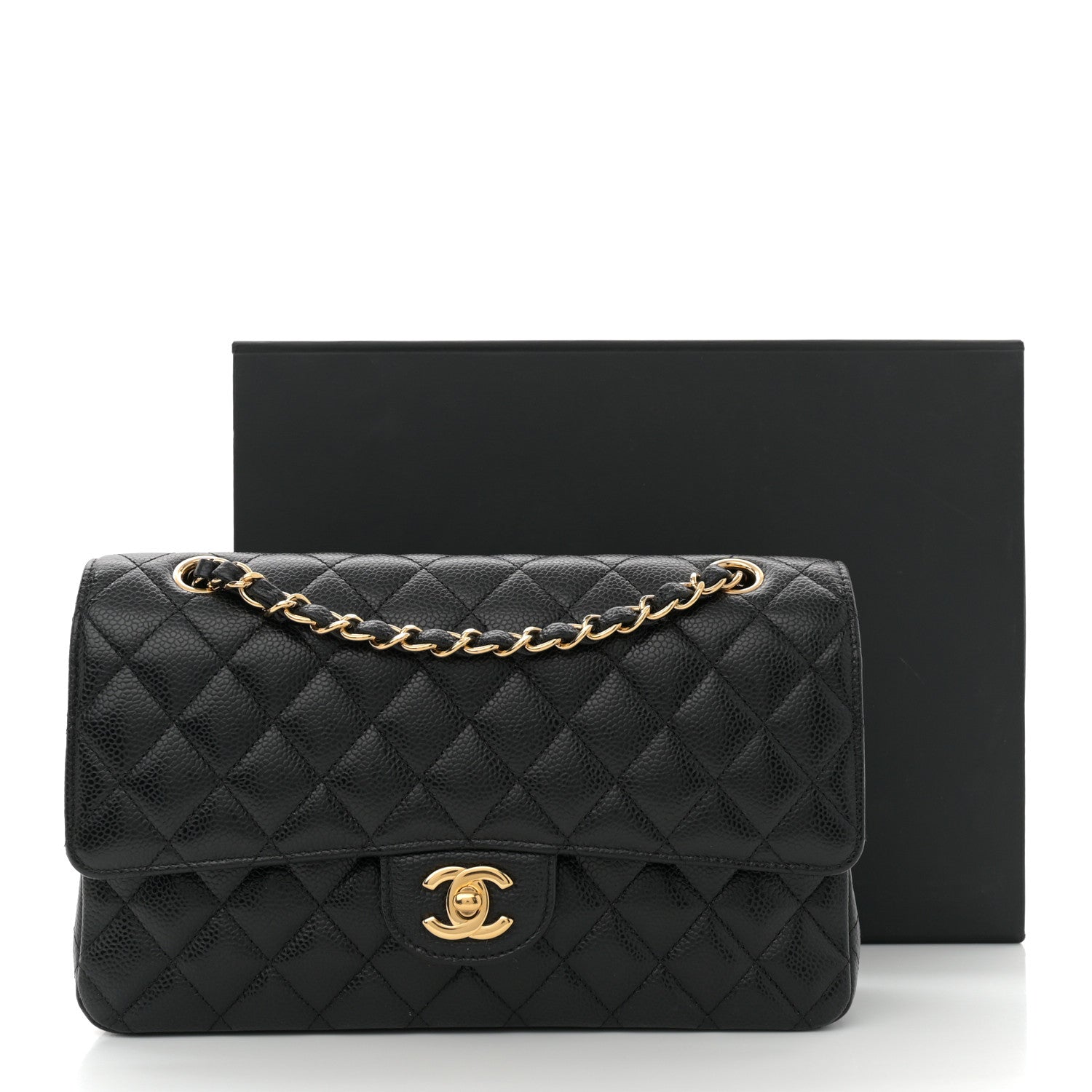 Chanel Caviar Quilted Medium Double Flap Black 11 of 11