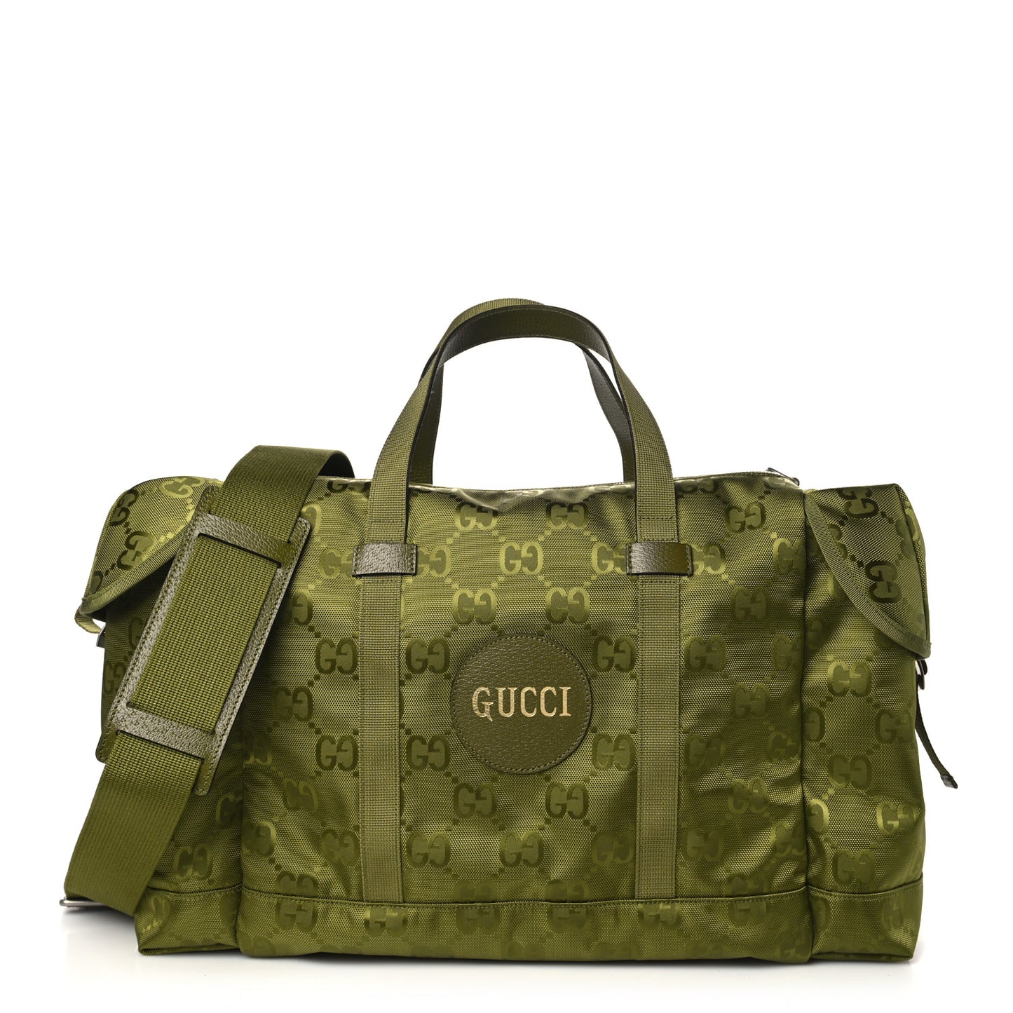 Econyl Nylon Monogram Off The Grid Duffle Bag Juniper Green