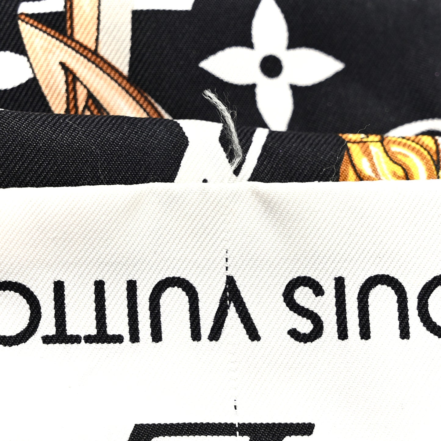 Silk Monogram Confidential Bandeau Black