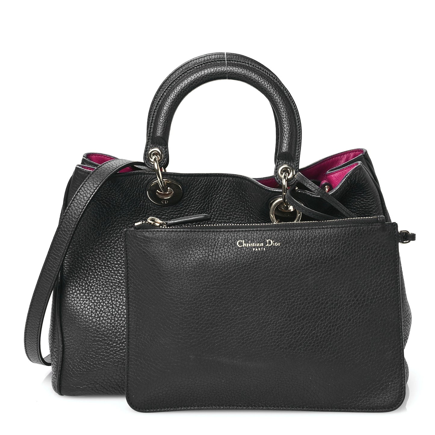 Bullcalf Medium Diorissimo Tote Black Rose Indien