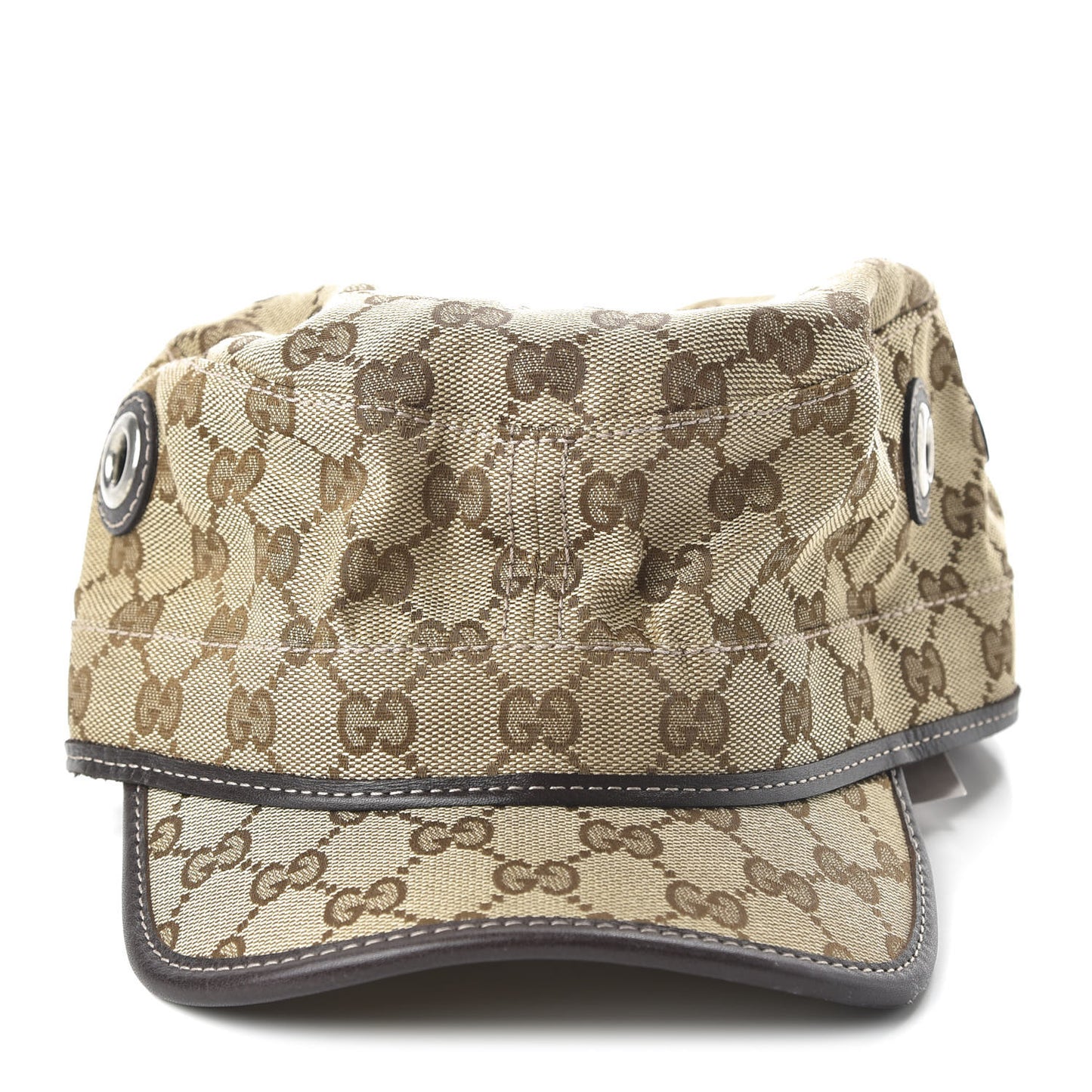 Monogram Military Hat XL Brown
