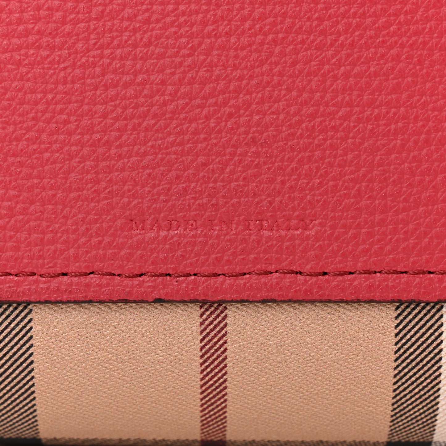 Haymarket Check Medium Reversible Tote Poppy Red