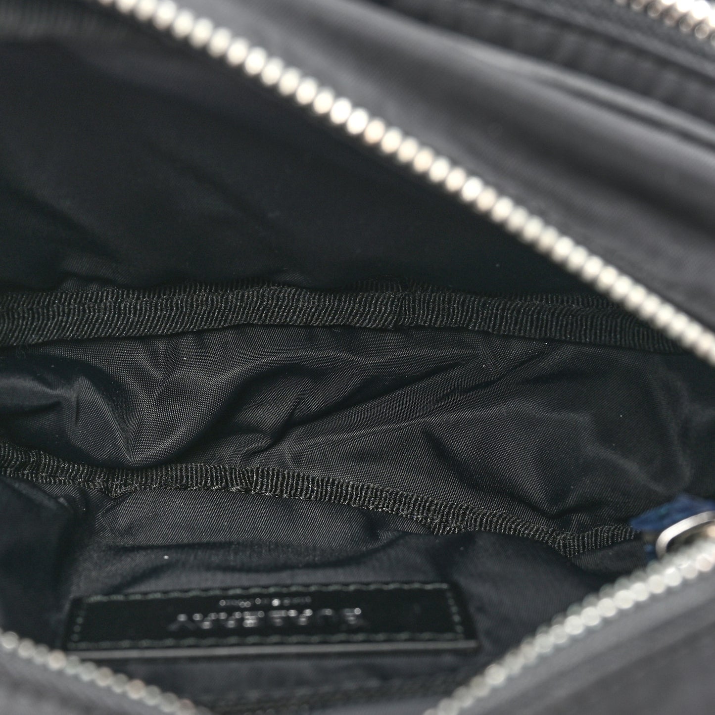 Econyl Logo Print Bum Bag Black