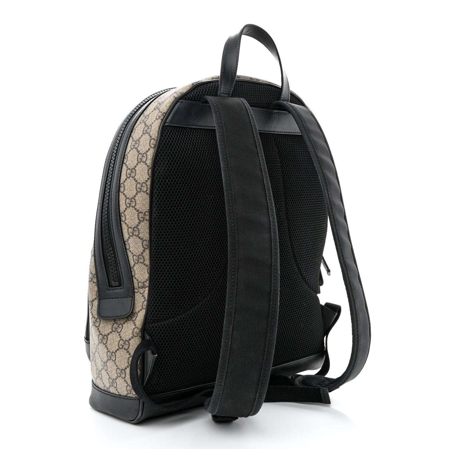 GG Supreme Monogram Medium Backpack Black