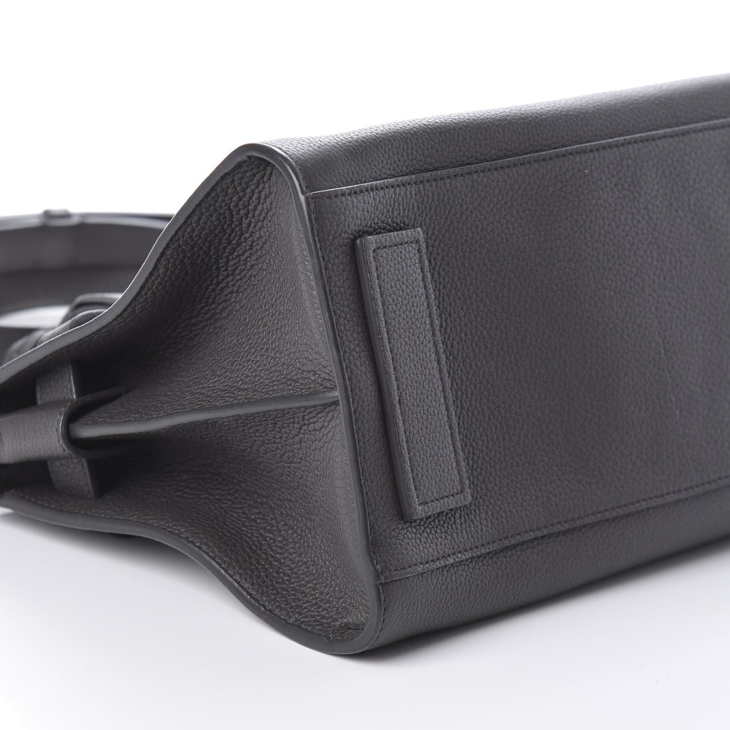 Grained Calfskin Baby Supple Sac De Jour Asphalt