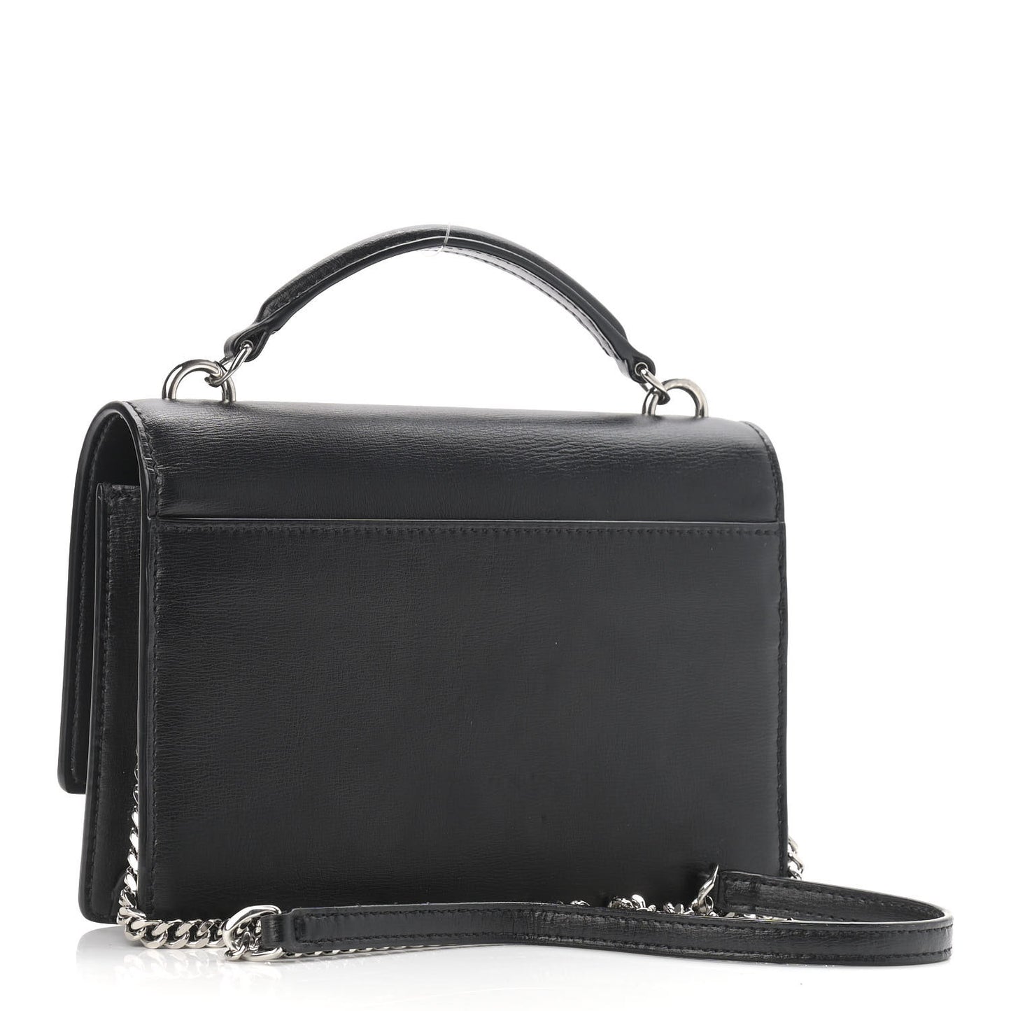 Calfskin Monogram Sunset Chain Wallet Black