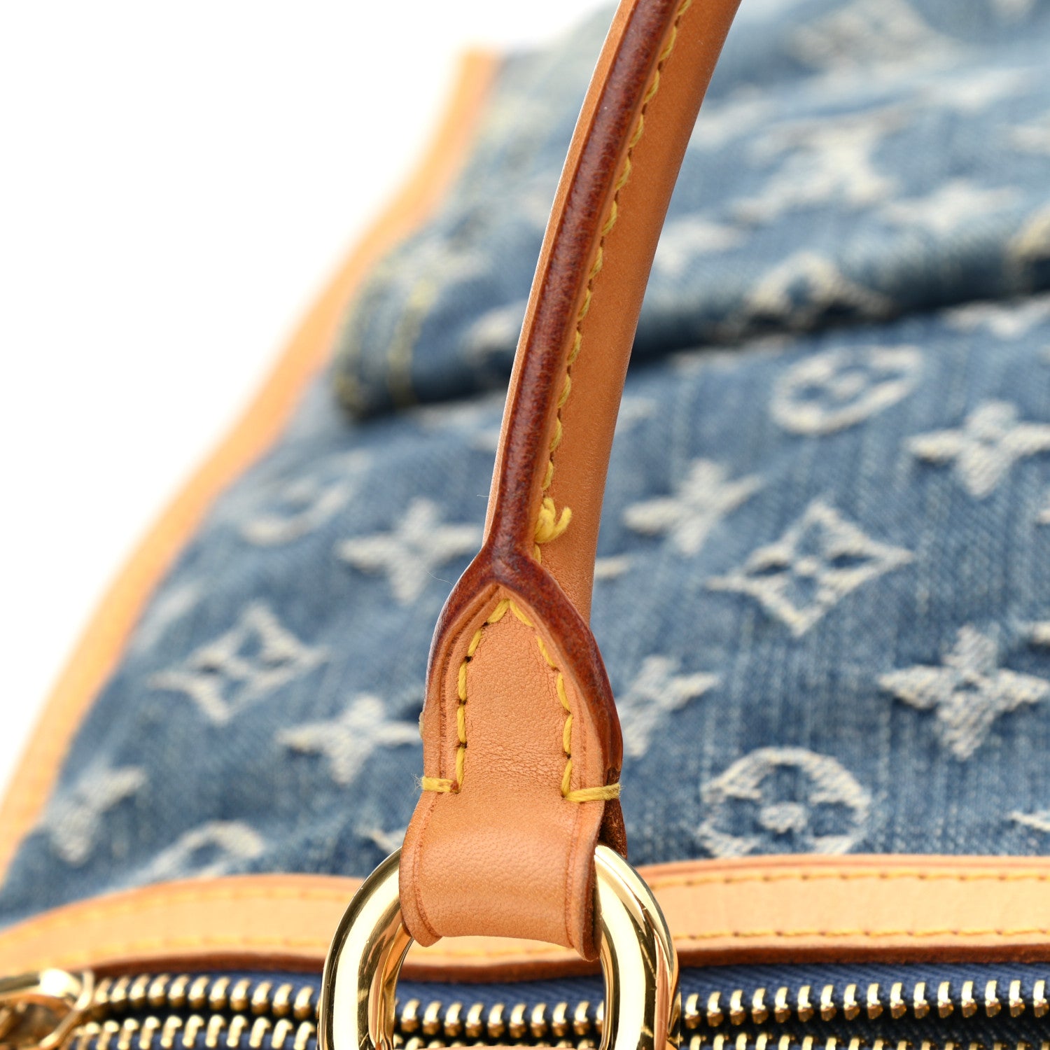 Louis Vuitton Monogram Denim Sac Plat Blue 13 of 17
