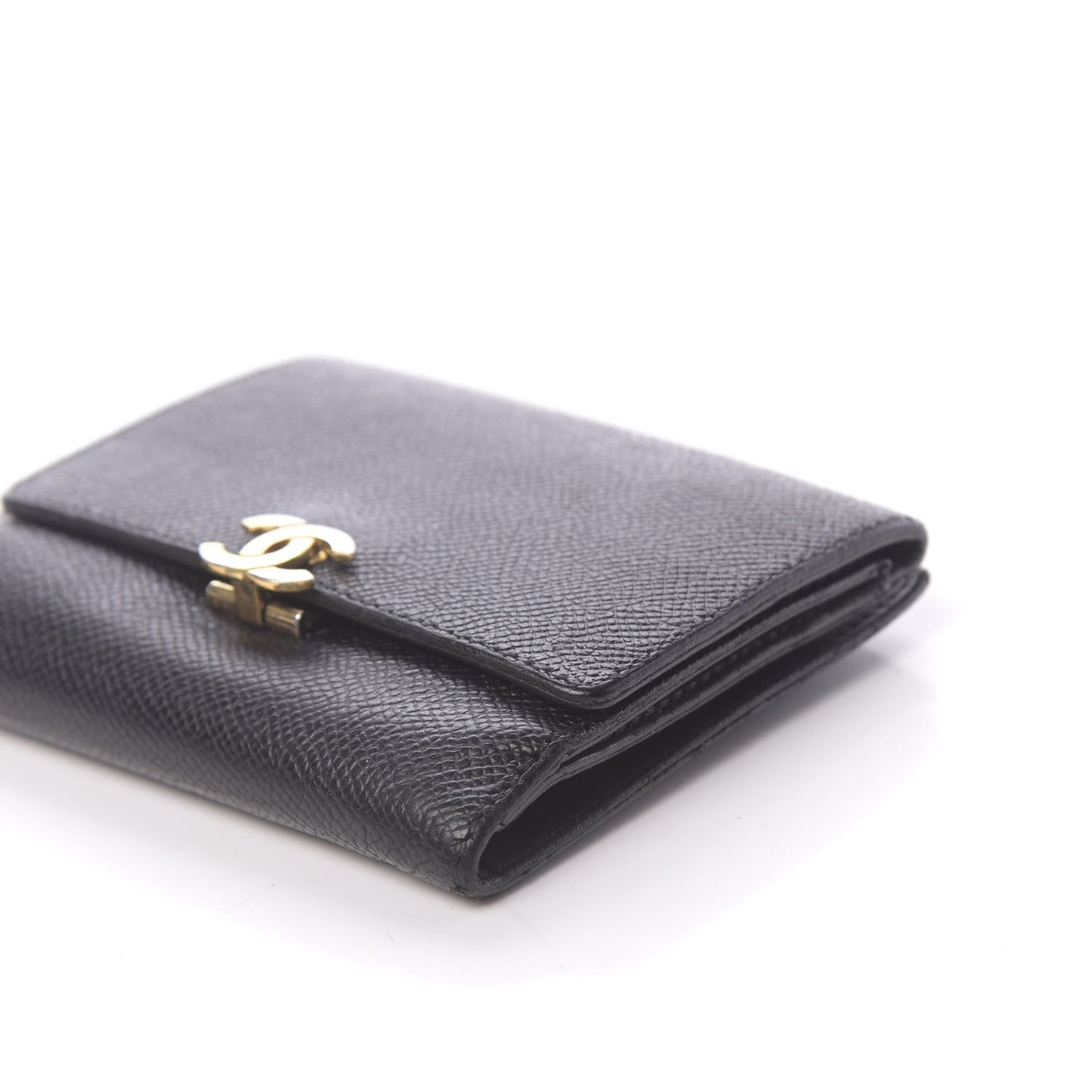 Caviar CC Flap Wallet Black