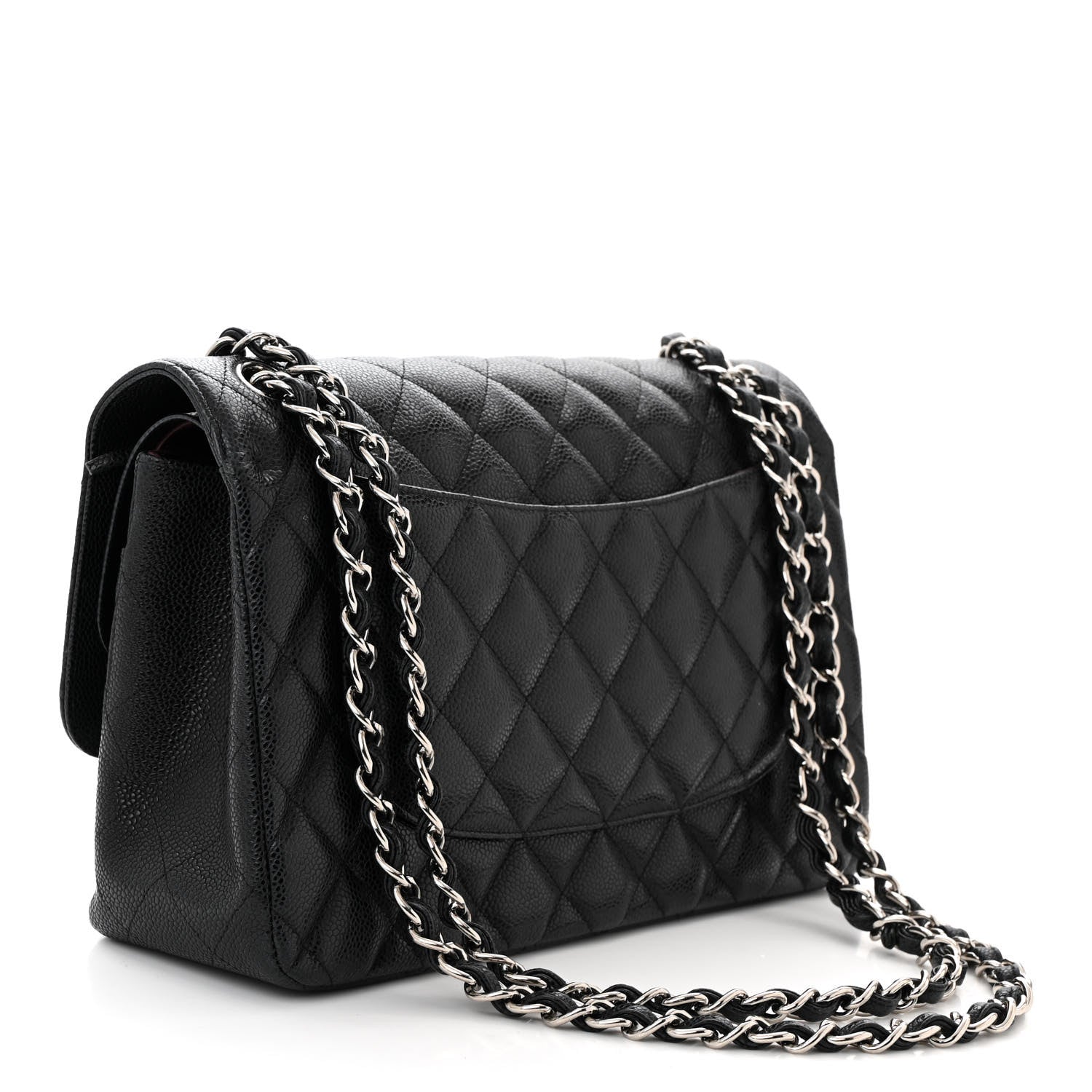 Chanel Caviar Quilted Jumbo Double Flap Black 3 of 11