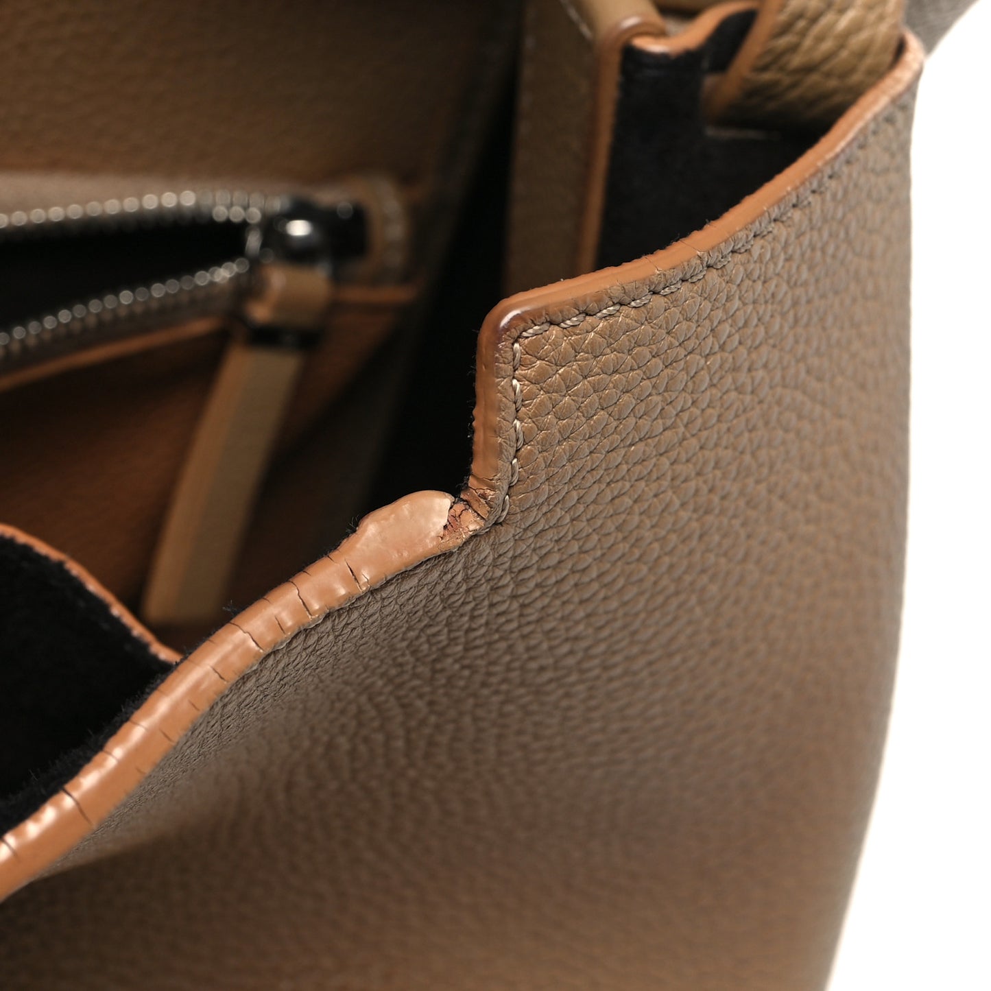 Grained Calfskin Sidekick Khaki