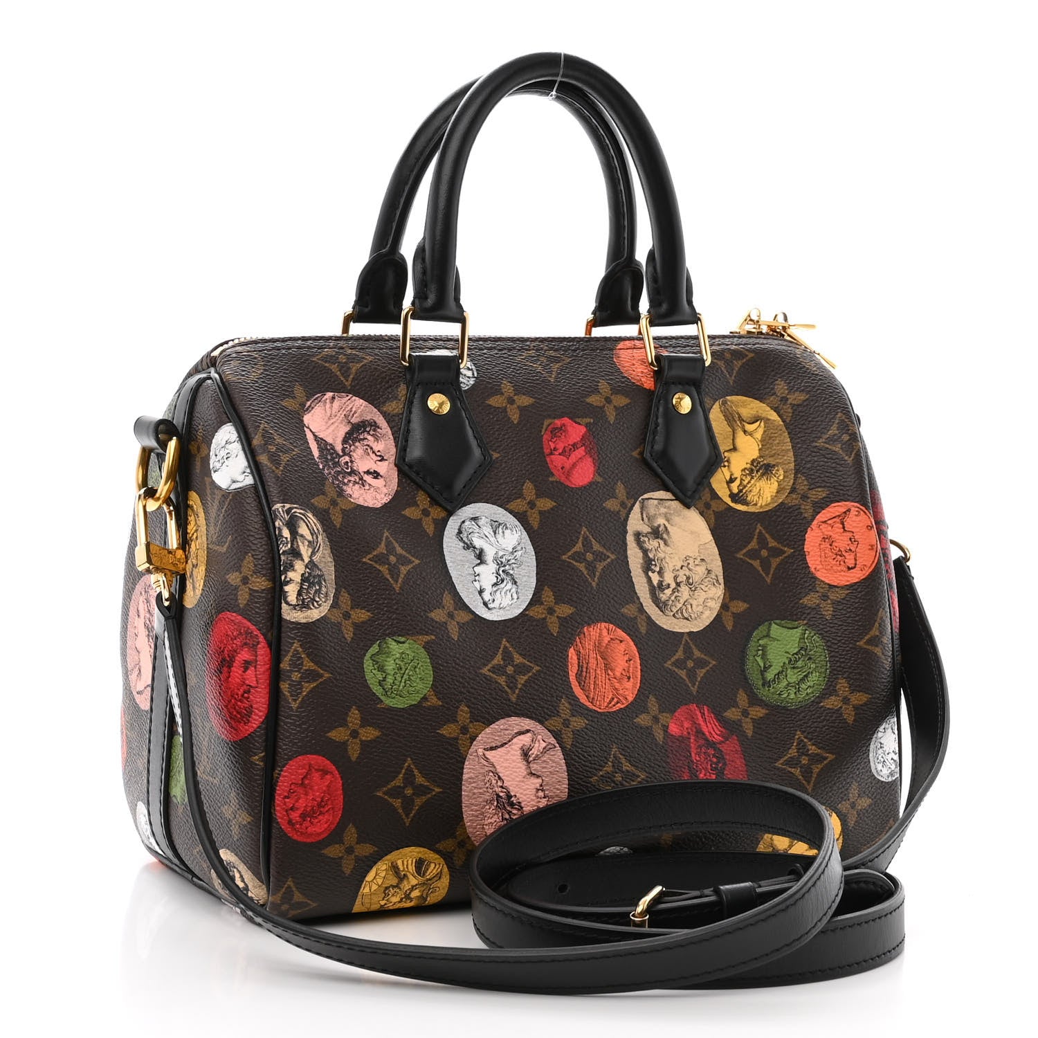 Louis Vuitton x FORNASETTI Monogram Cameo Speedy Bandouliere 25 3 of 9