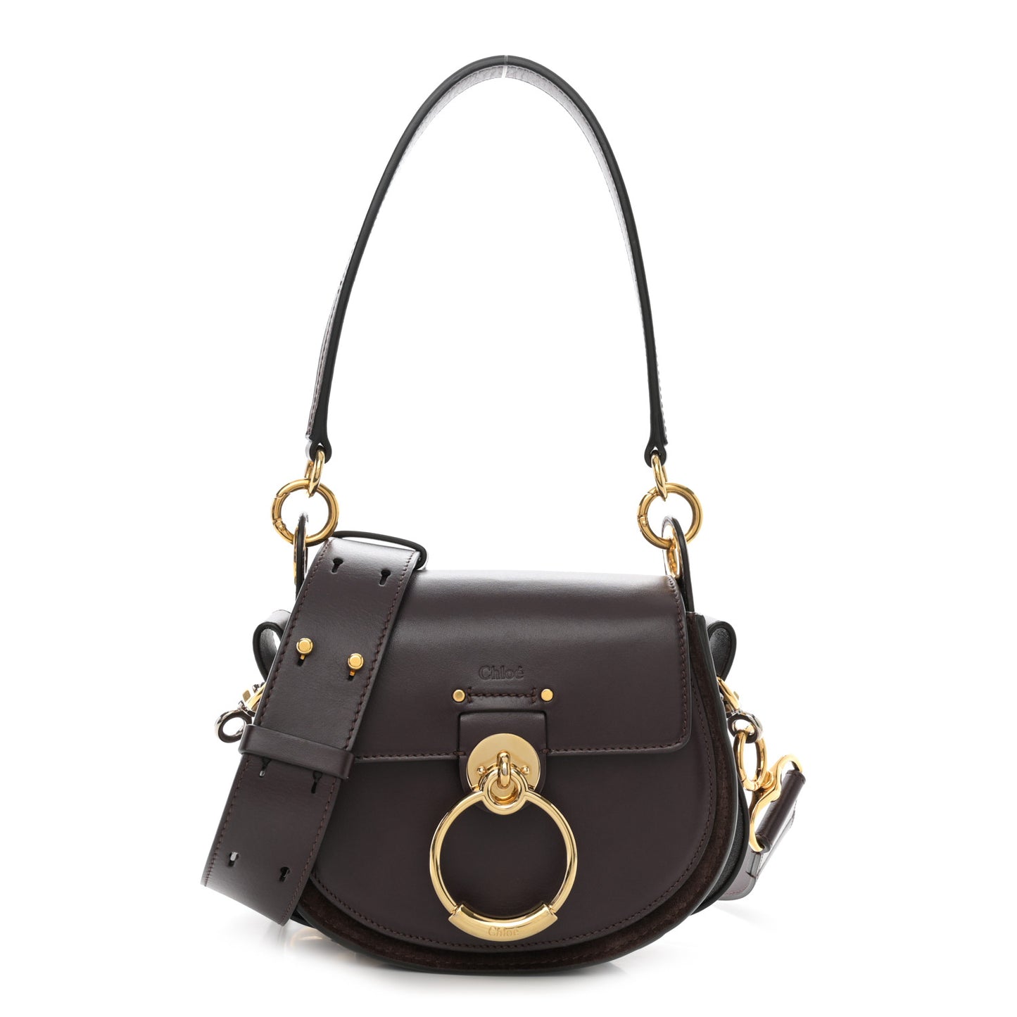 Calfskin Small Tess Bag Black Raisin