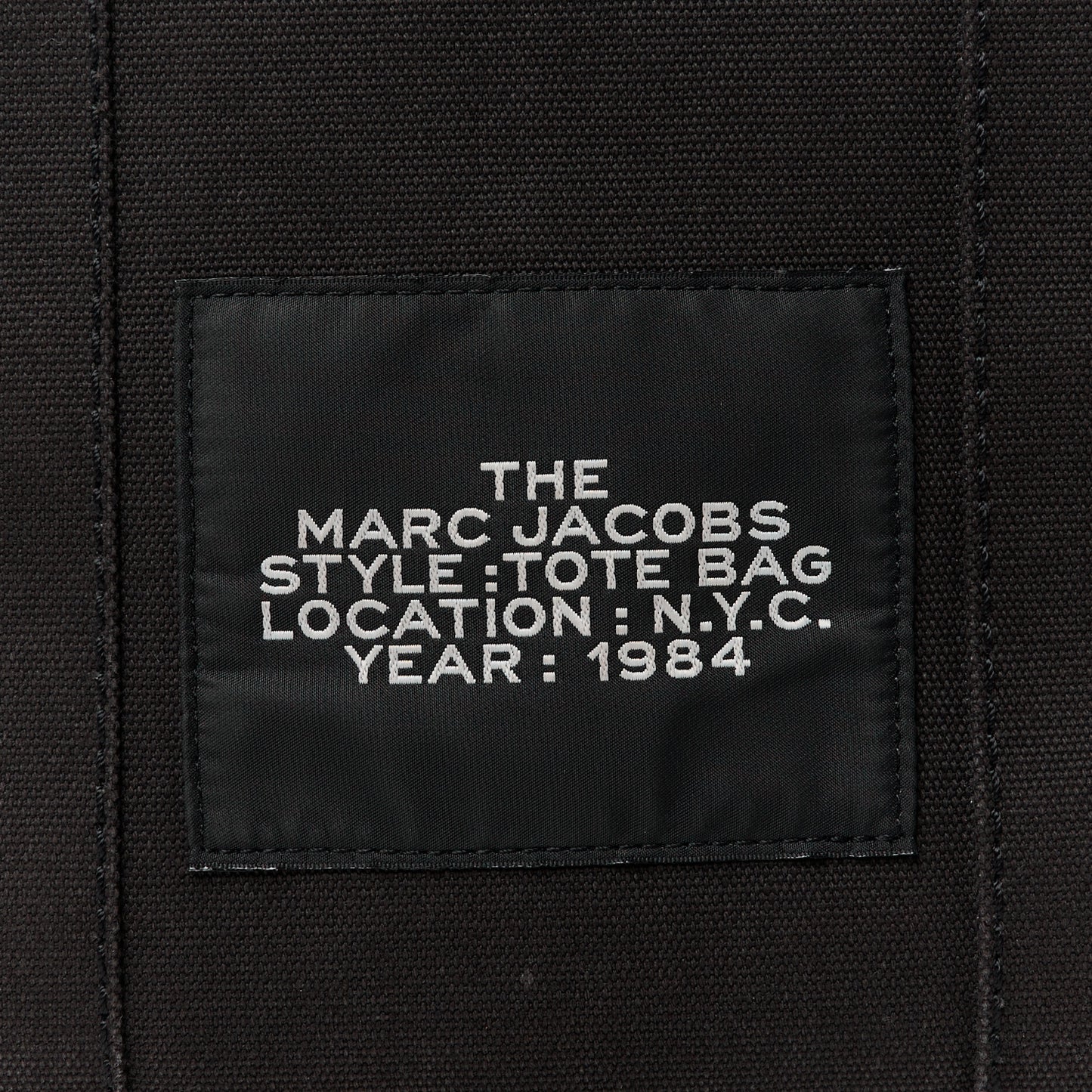 Cotton Canvas Small The Traveler Tote Bag Black