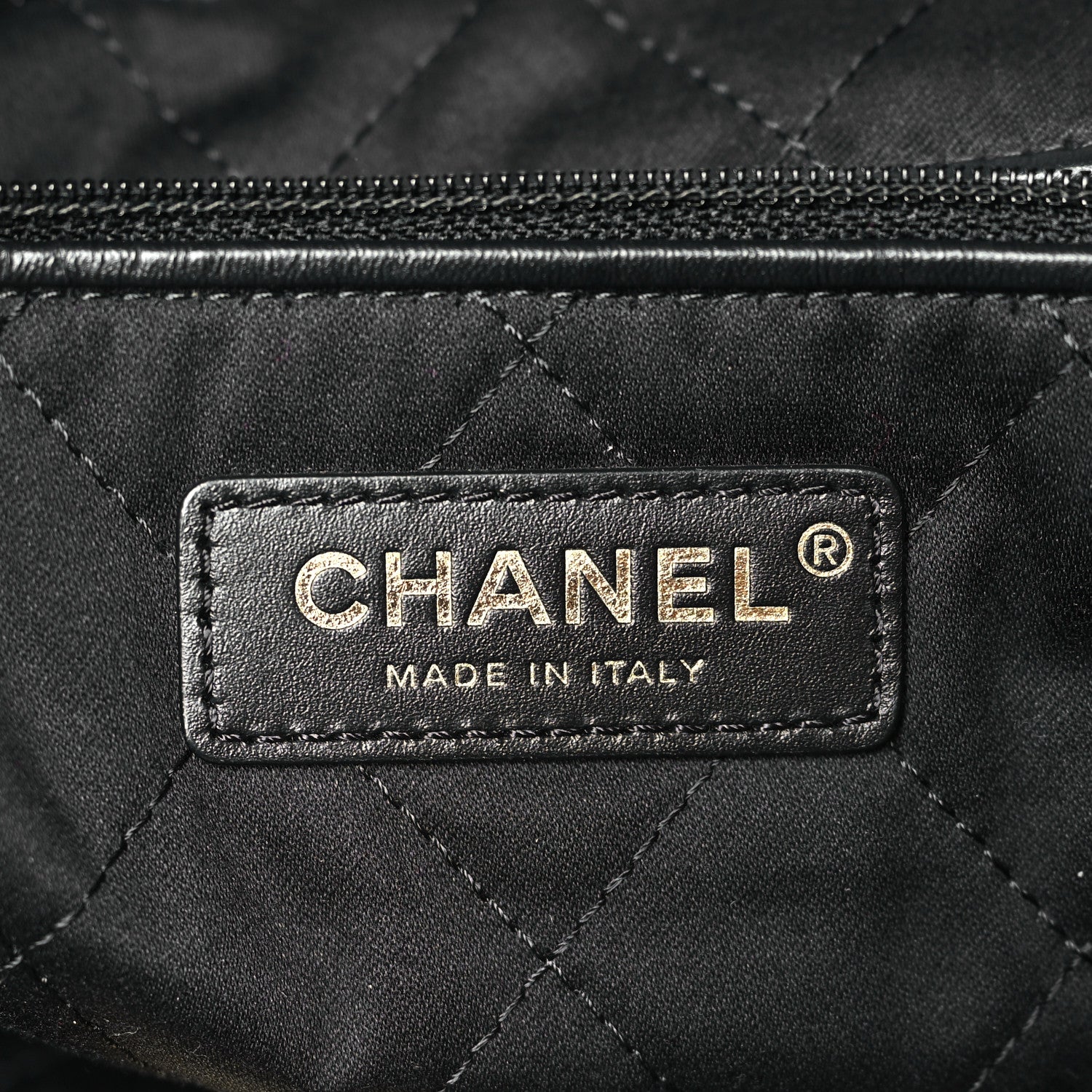 Chanel Shiny Calfskin Quilted Small Chanel 22 Black 7 of 10