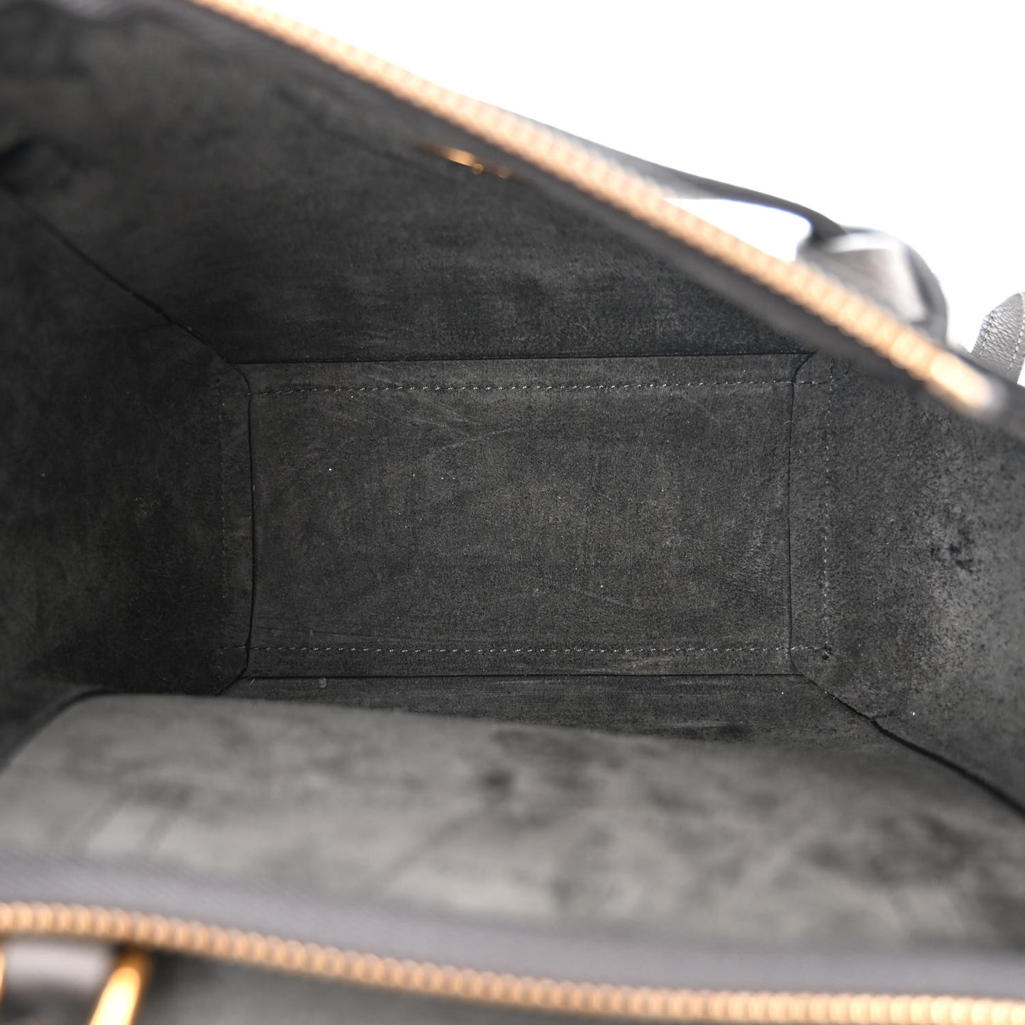 Grained Calfskin Micro Belt Bag Grey