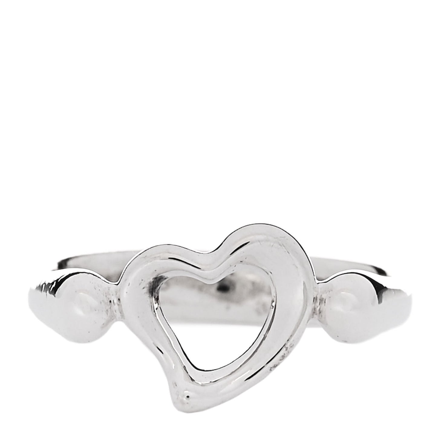 Sterling Silver Elsa Peretti Open Heart Ring 47 4