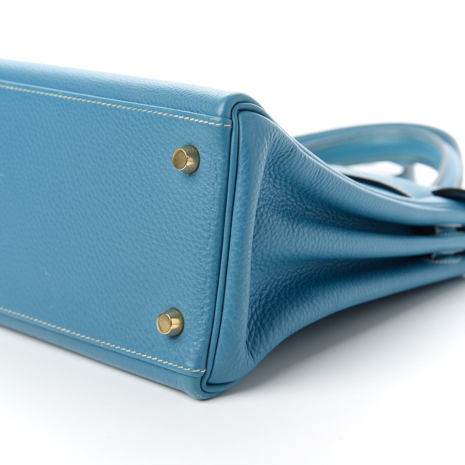 Hermes Togo Kelly Retourne 28 Blue Jean 7 of 10