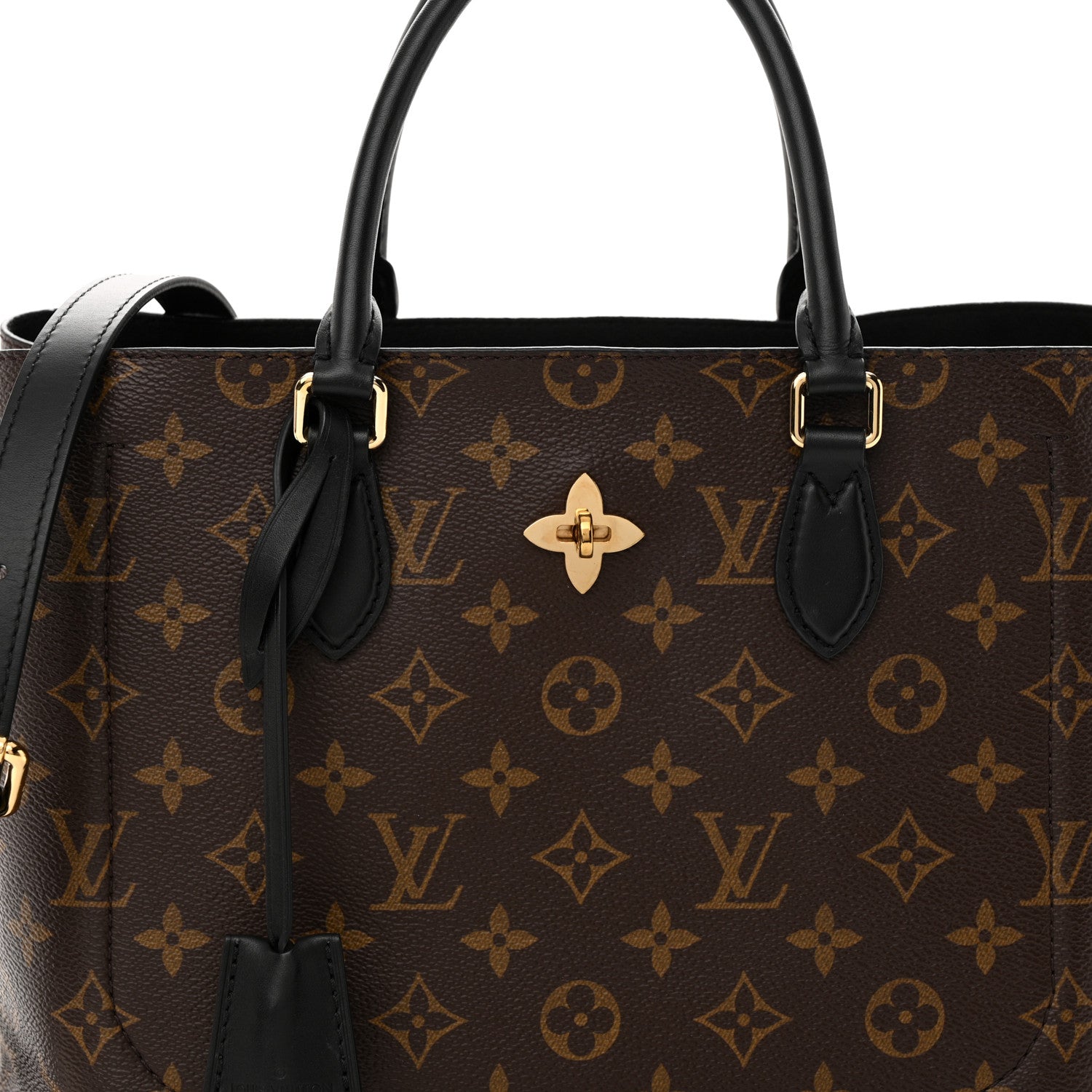 Louis Vuitton Monogram Flower Tote Black 8 of 11