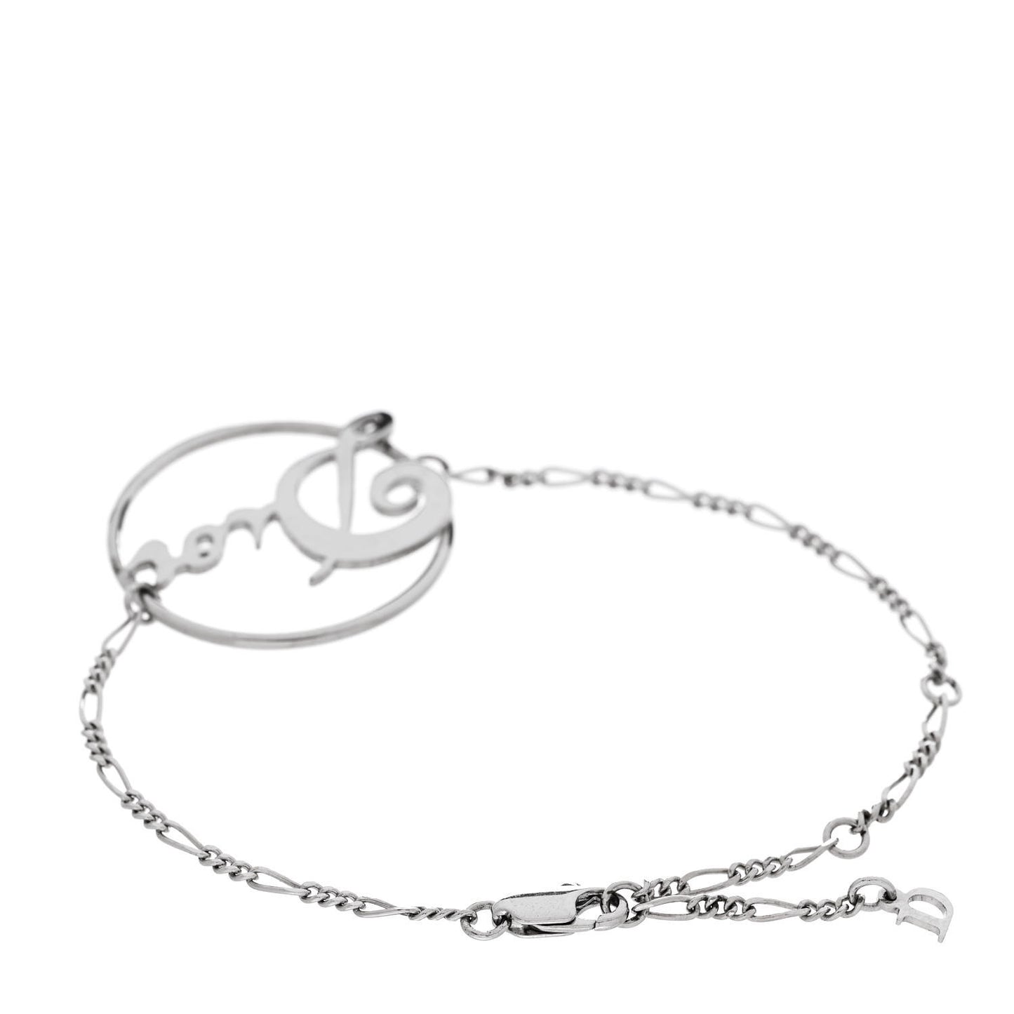 Metal Logo Bracelet Silver