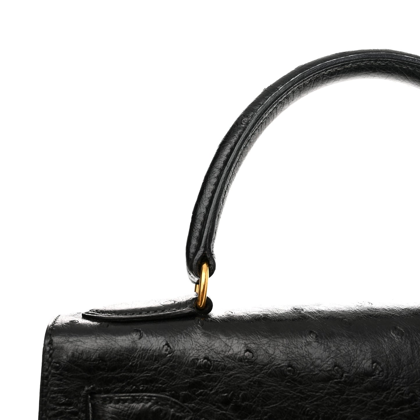 Ostrich Kelly Sellier 28 Black