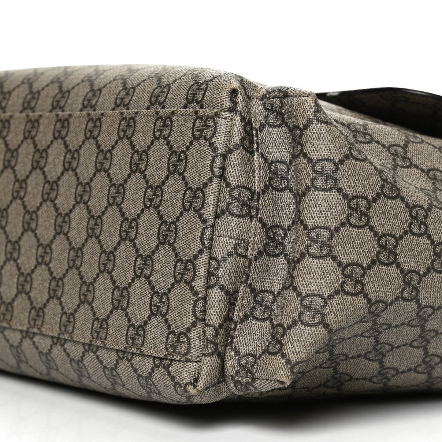 GG Plus Monogram Messenger Diaper Bag Dark Brown