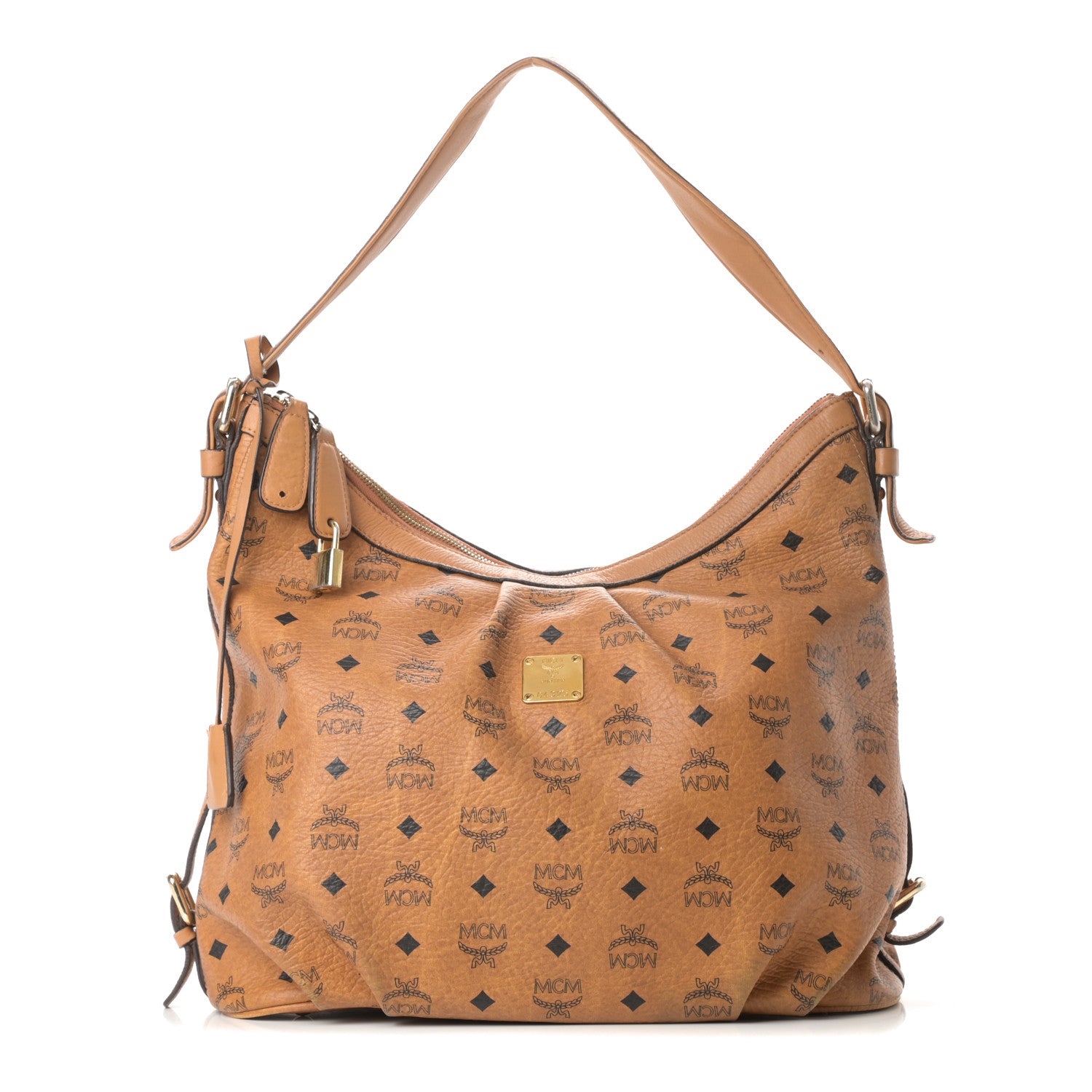 MCM Visetos Hobo Cognac 777172 – FASHIONPHILE