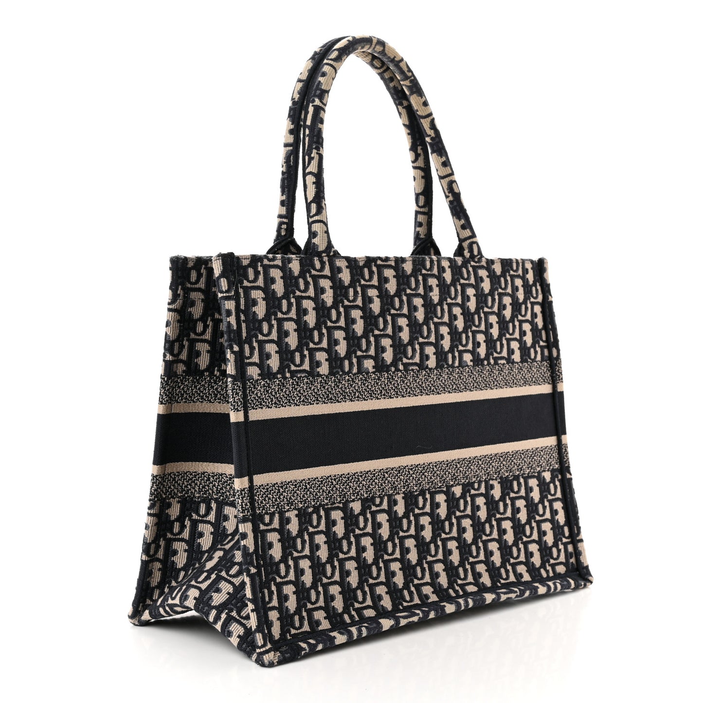 Oblique Medium Book Tote Blue Multicolor