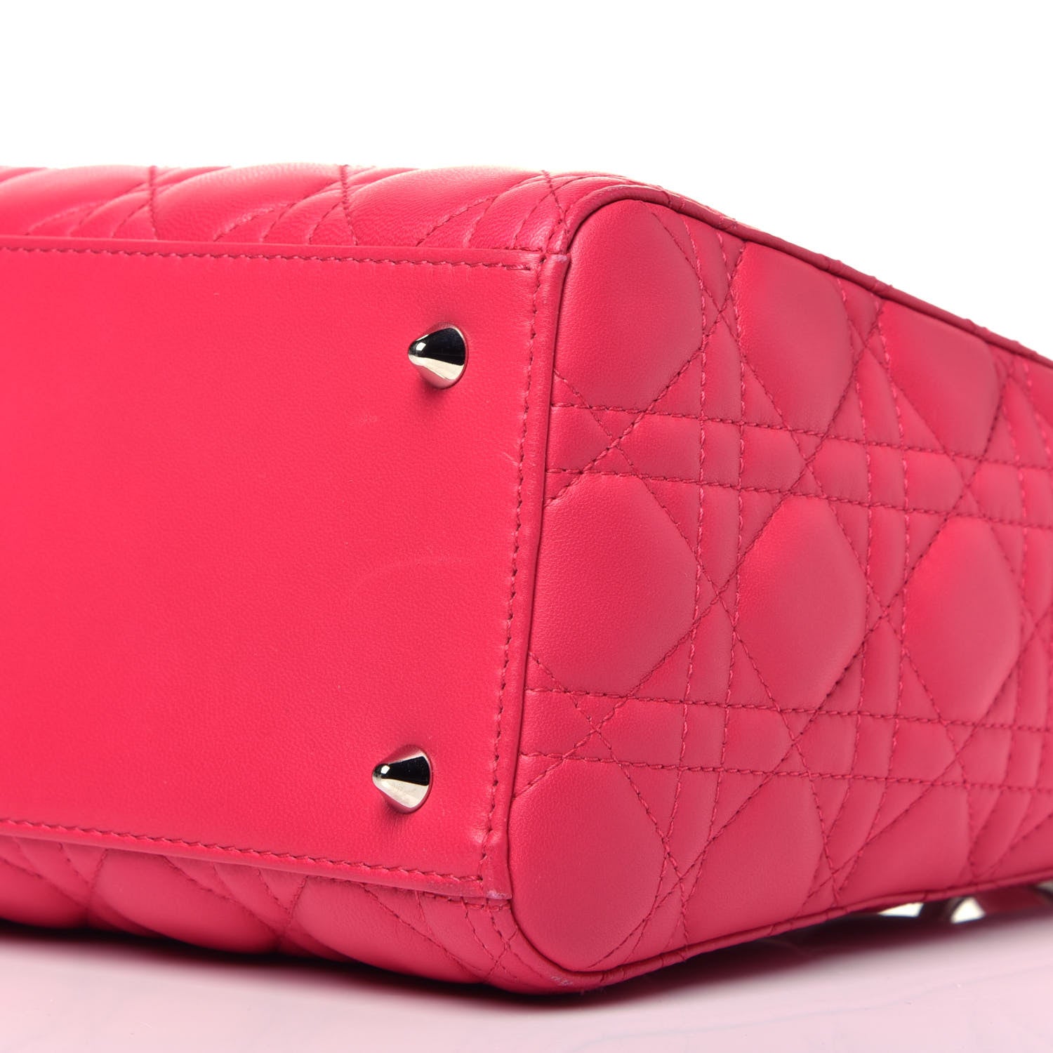 Christian Dior Lambskin Cannage Medium Lady Dior Pink 10 of 10