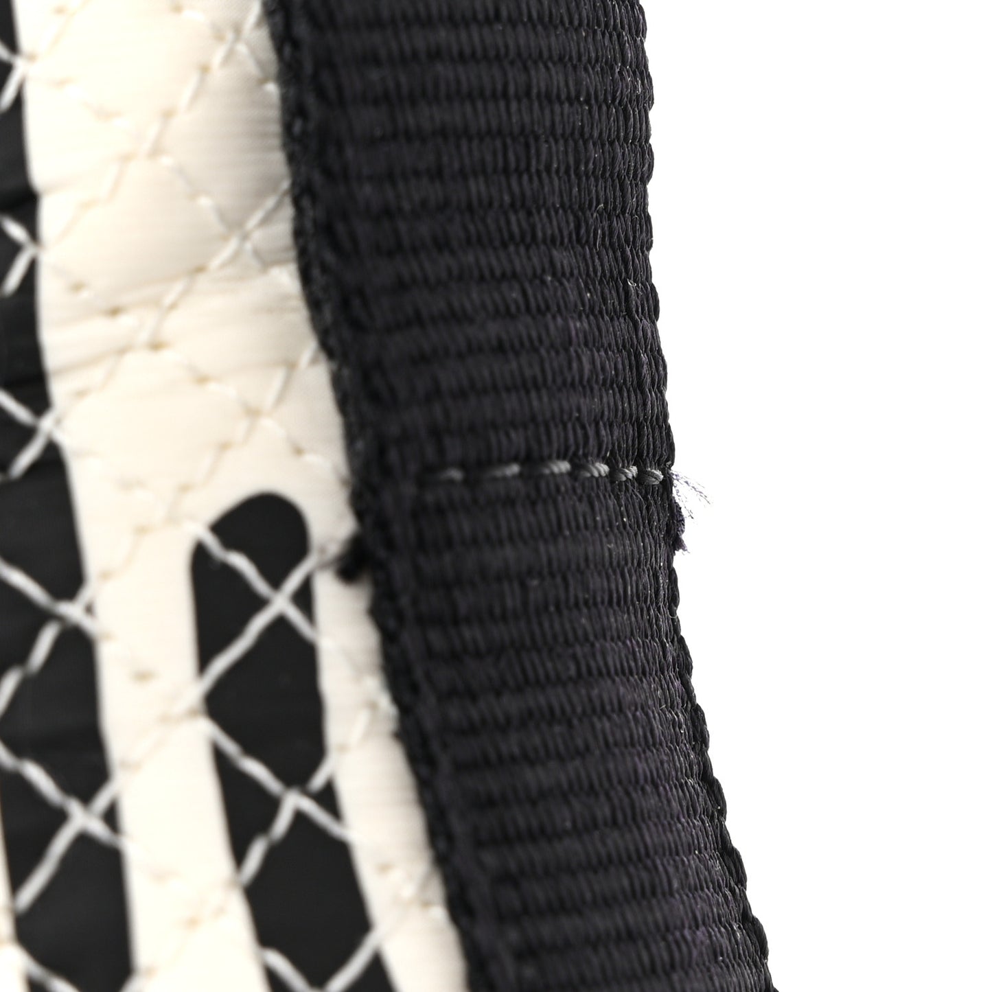 Nylon Suede Calfskin Printed Sneakers 38 White Black