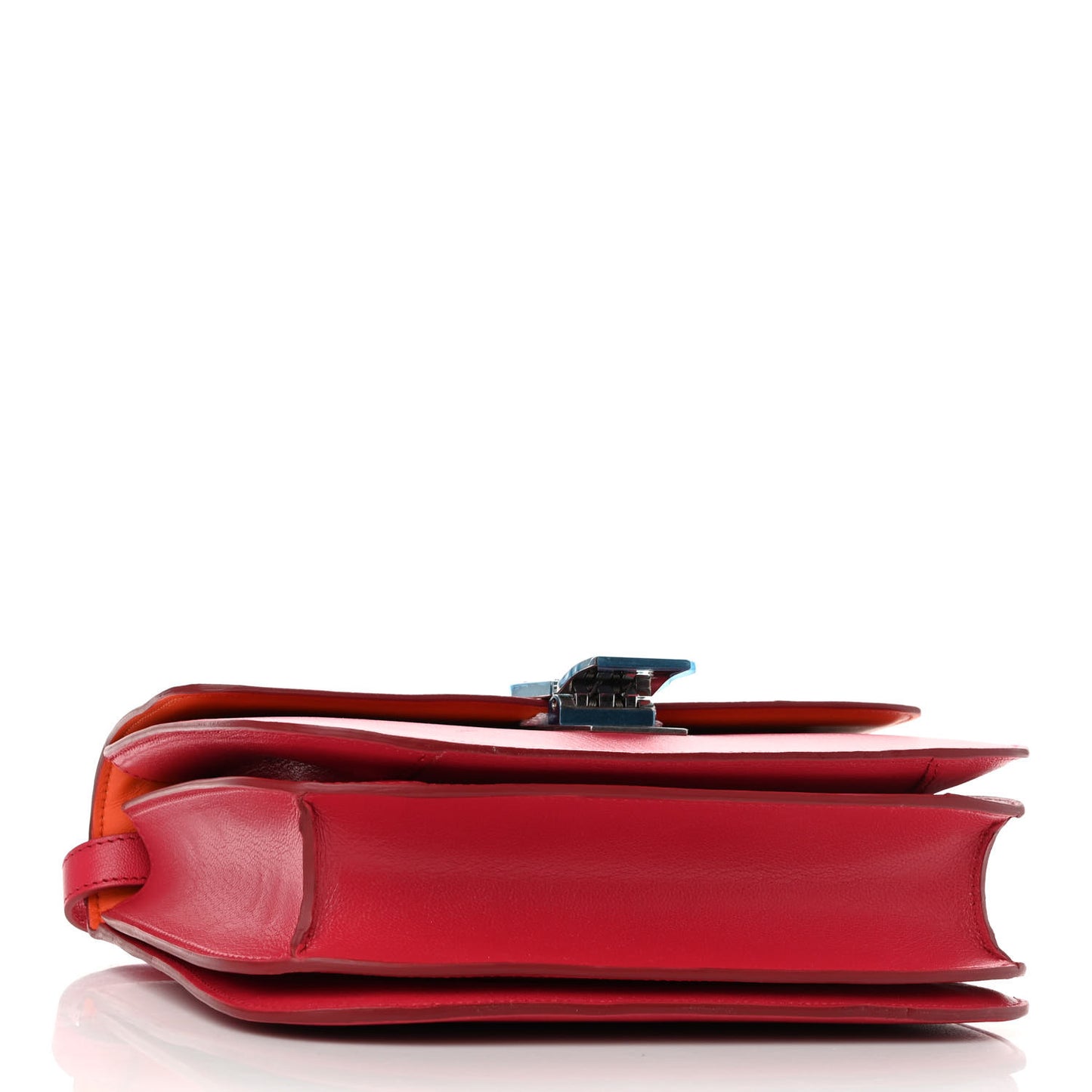 Goatskin Medium Classic Box Flap Bag Dark Pink