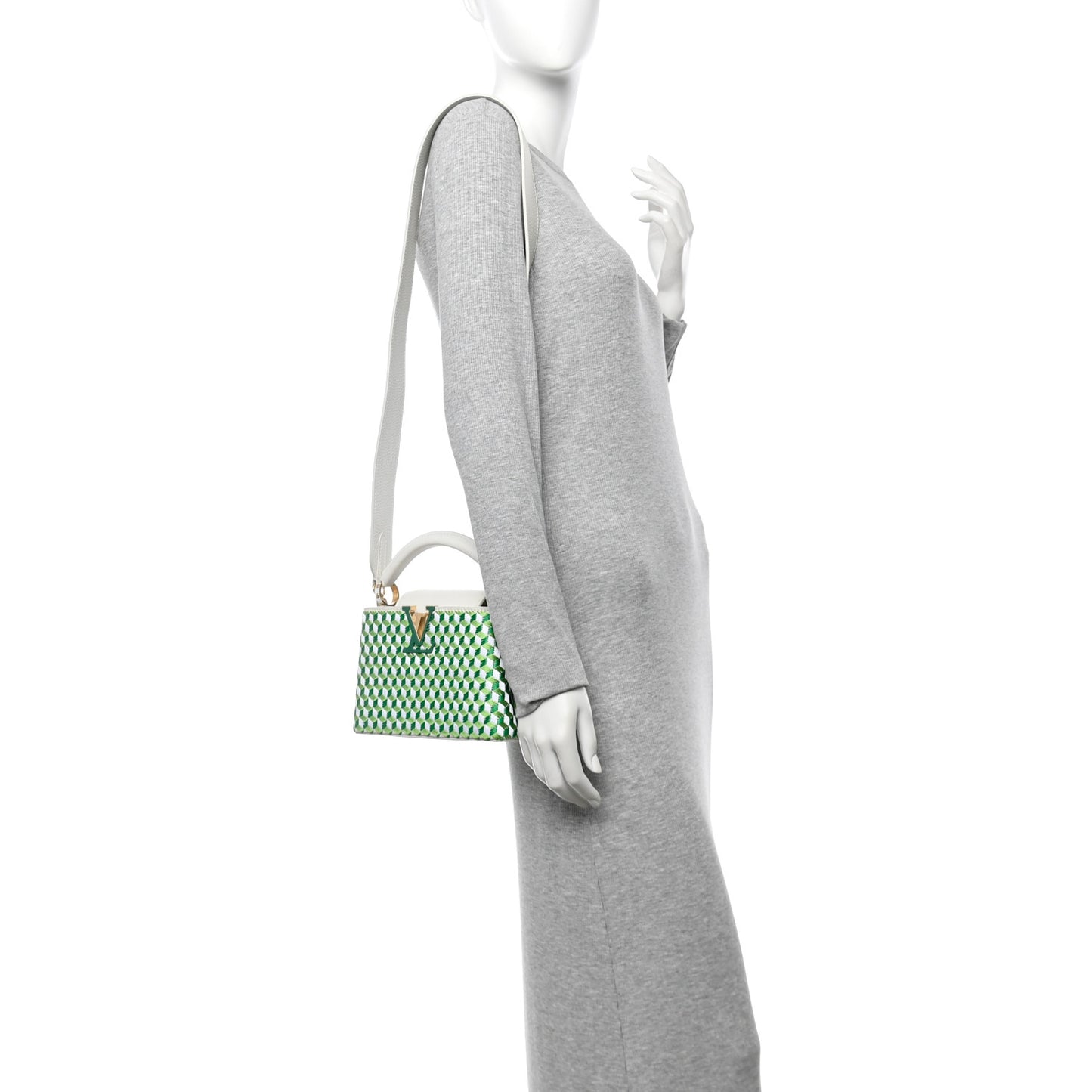 Taurillon Braided Capucines Mini Vert