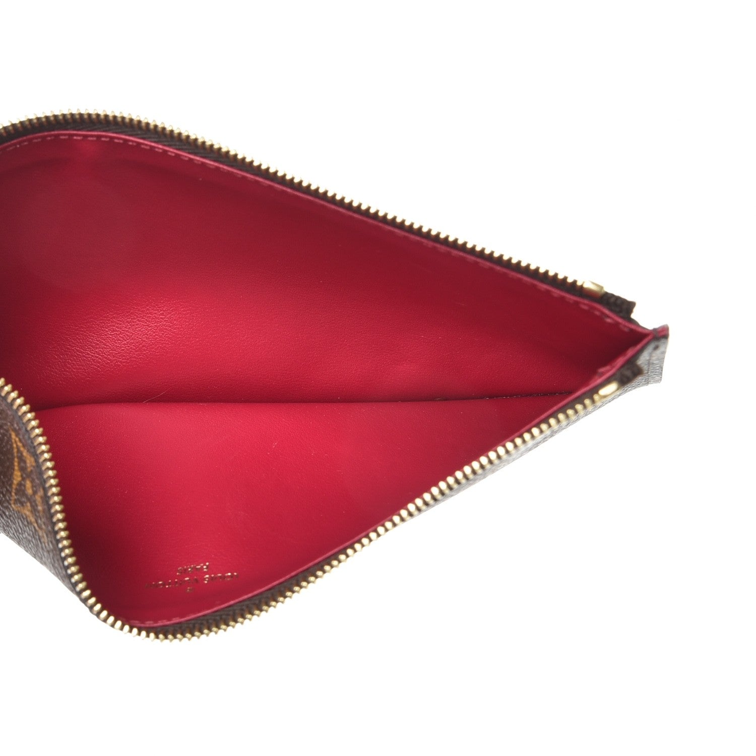 Louis Vuitton Monogram Pochette Felicie Chain Wallet Fuchsia 9 of 14