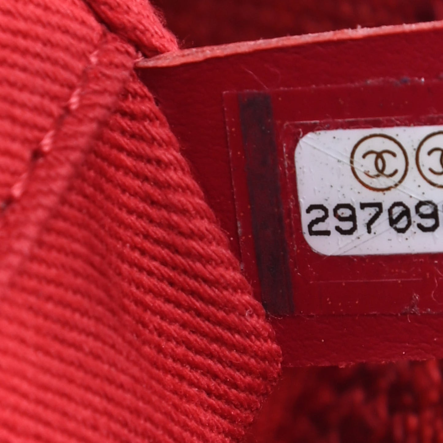 Mixed Fibers Striped Small Deauville Tote Red