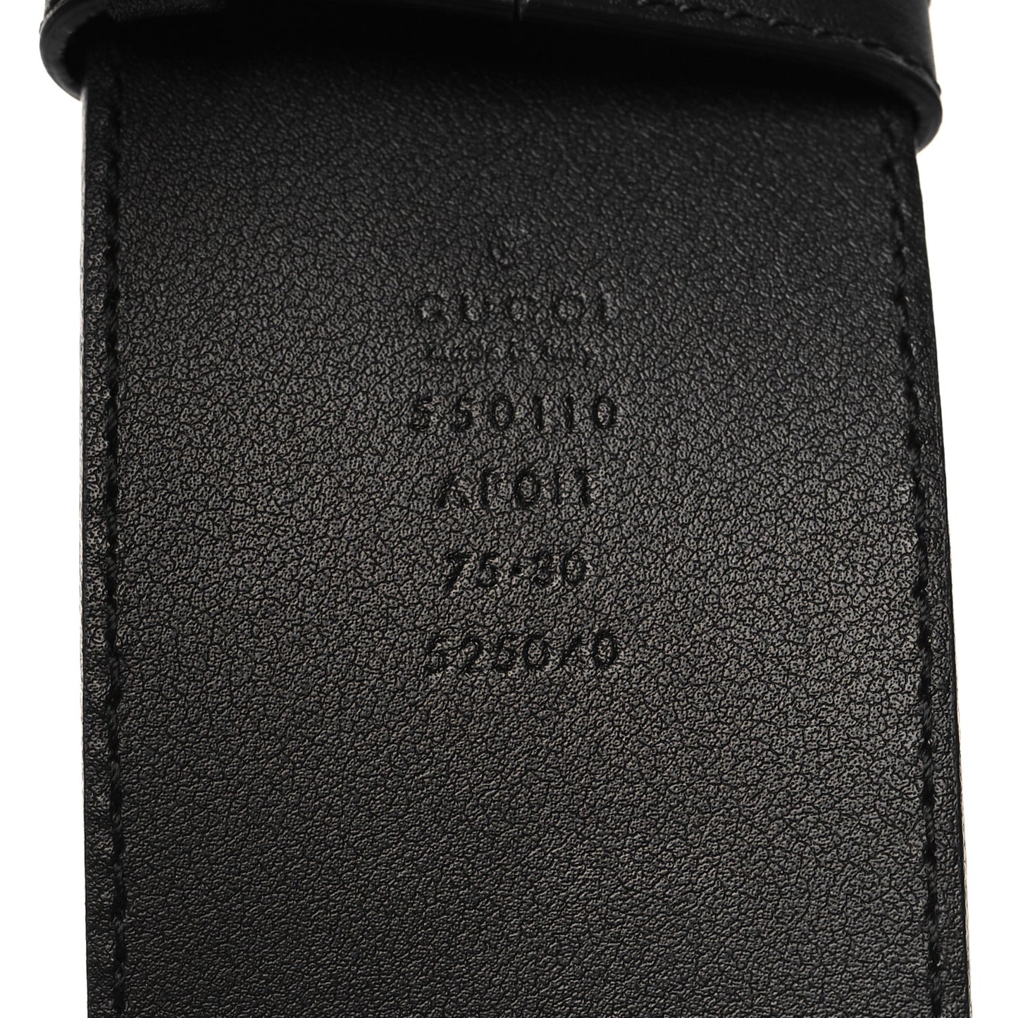 Calfskin Crystal Double G 55mm Belt 75 30 Black