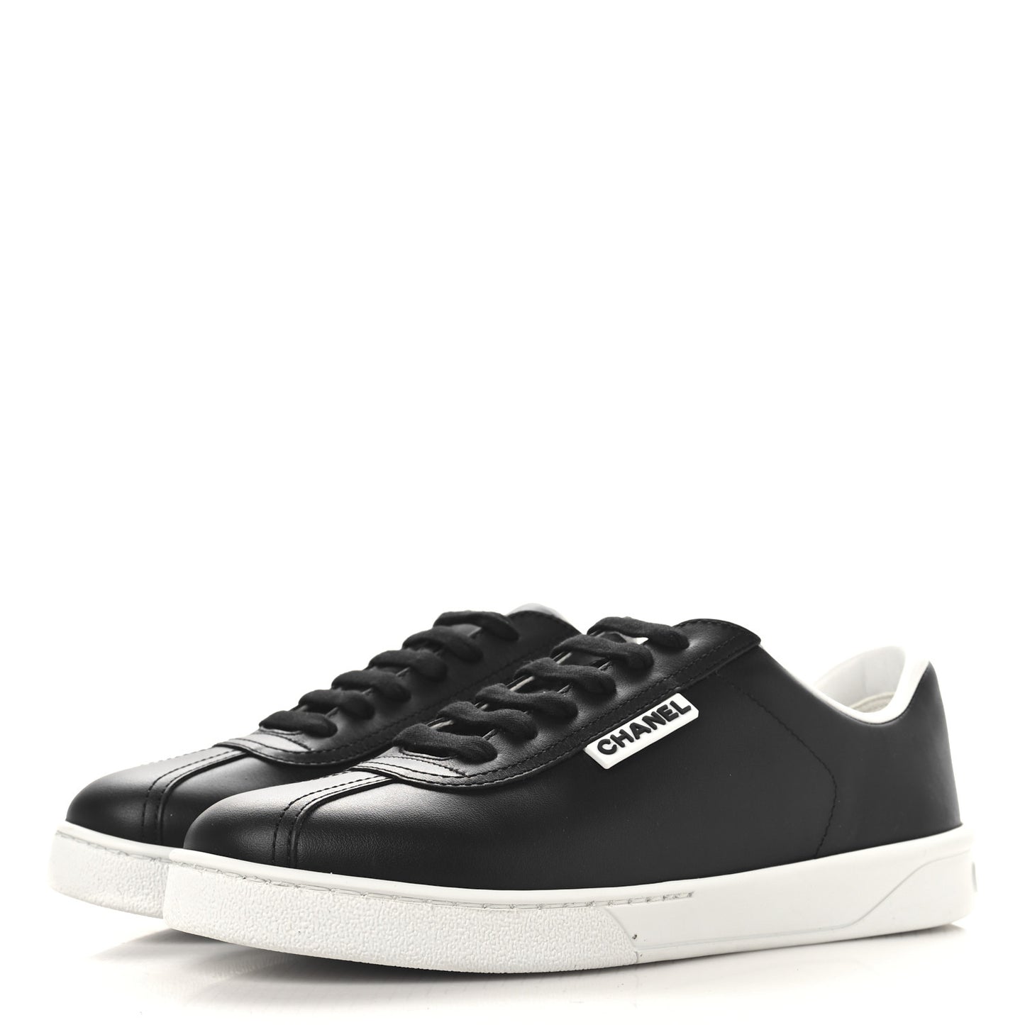 Calfskin CC Womens Sneakers 36.5 Black