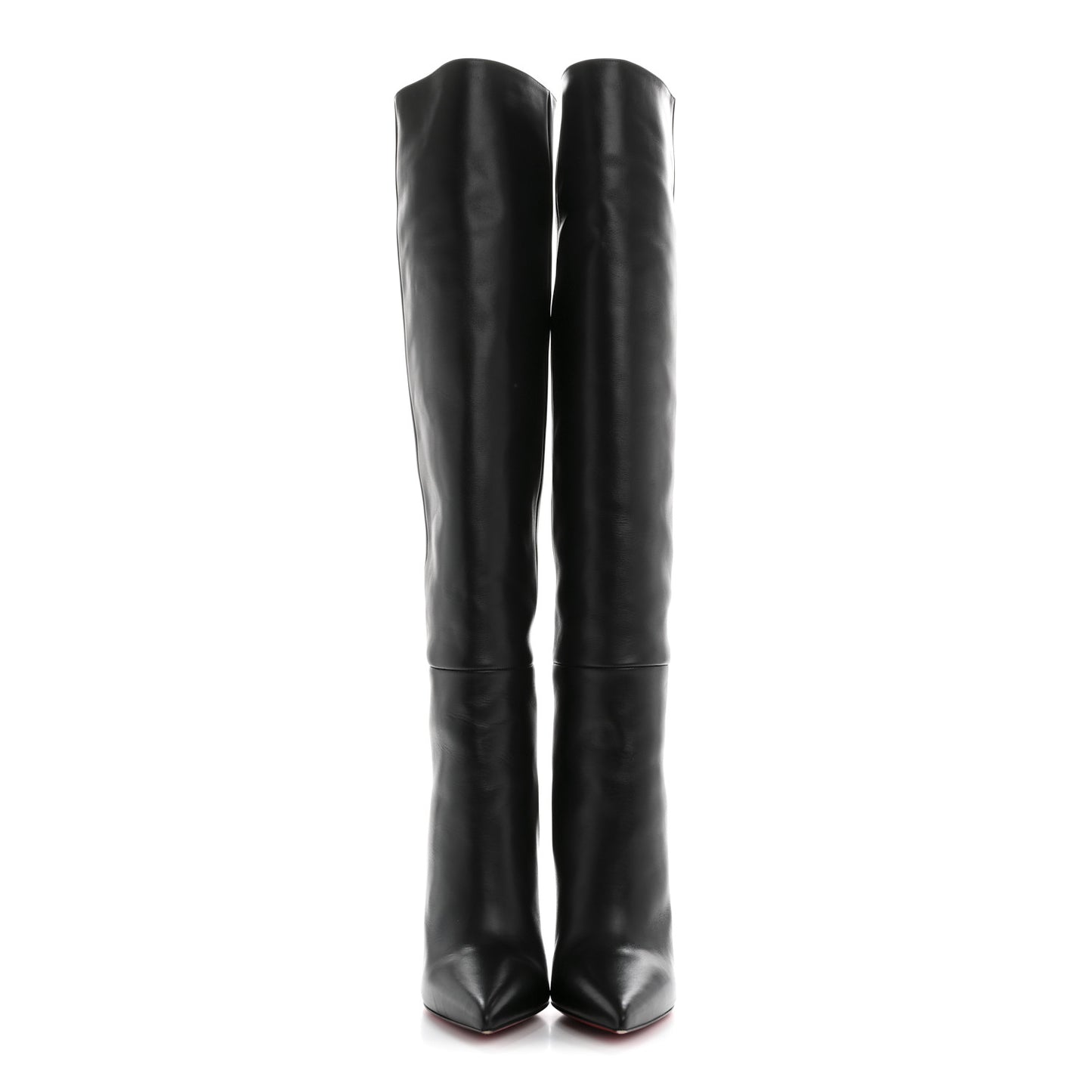 Calfskin Astrilarge Botta 100 Knee High Boots 37.5 Black