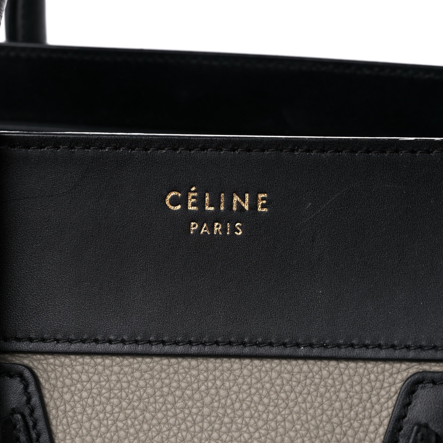 Celine Baby Grained Calfskin Nubuck Mini Tri-Color Luggage Khaki 6 of 24