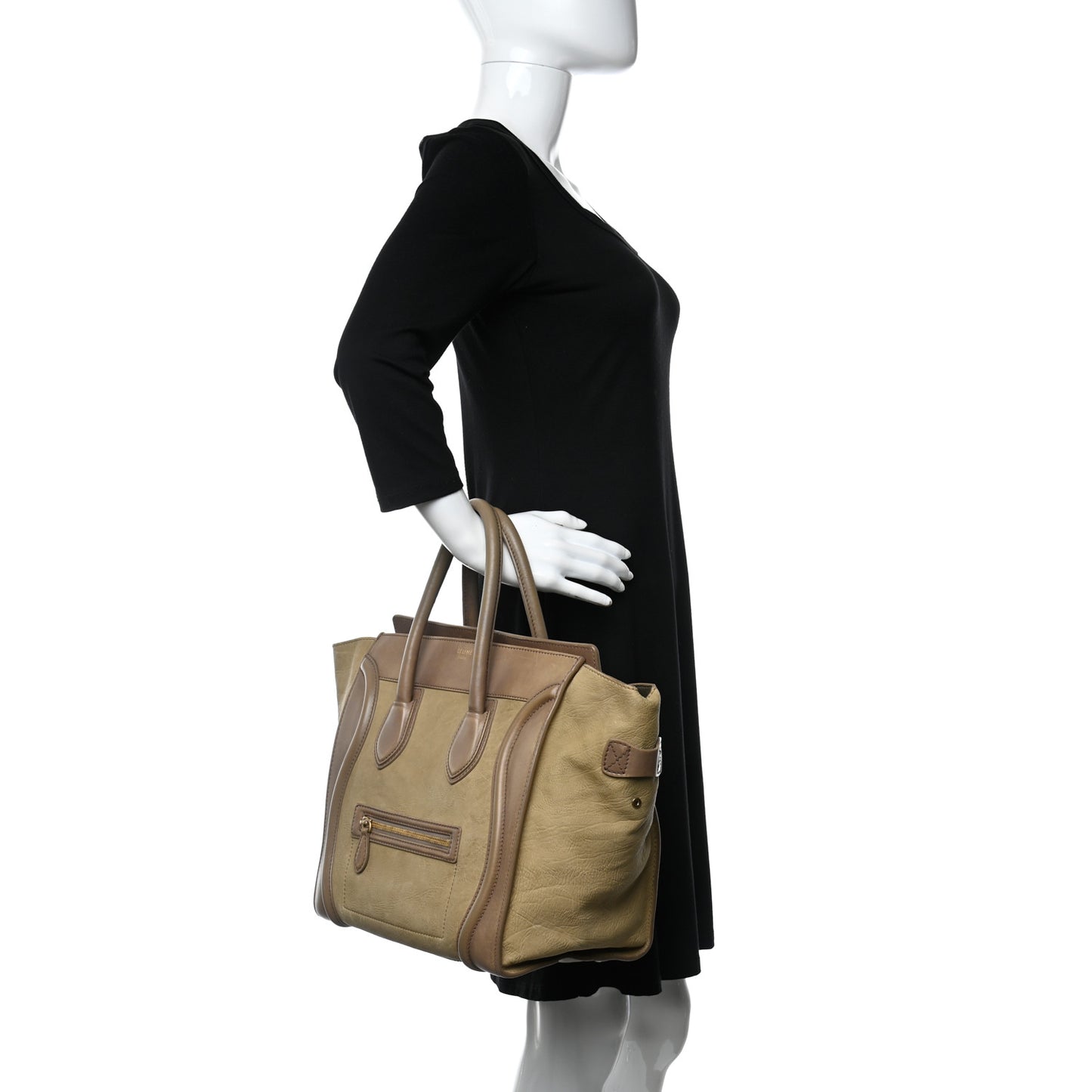 Nubuck Elephant Calfskin Mini Luggage